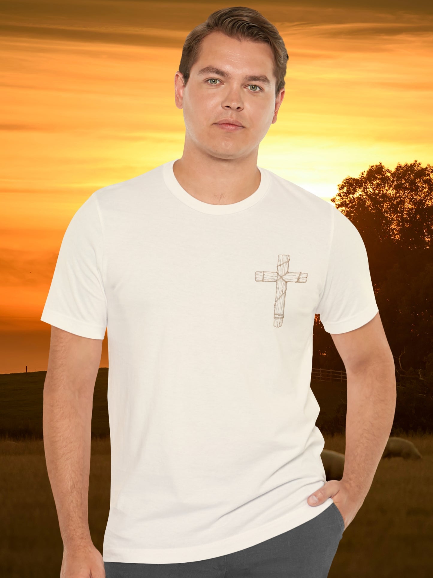 'Proud to be the oldest profession in the world...' Shepherd Graphic Unisex T-Shirt, Christian Apparel, Bible Verse, Farming Tee, Herdsman Tee