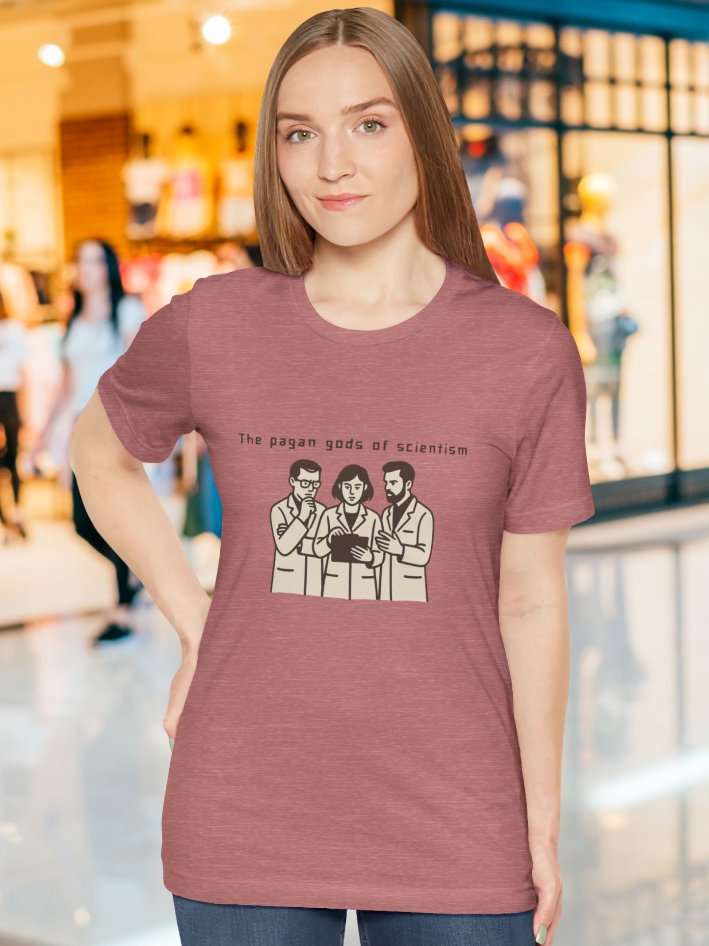 'The Pagan Gods of Scientism' Scientists Graphic Unisex T-Shirt, Christian Apparel, Political Tee