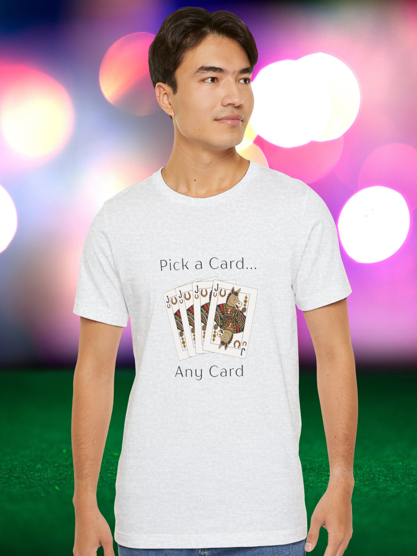 'Pick a Card... Any Card' Jack of Asses Cards Graphic Unisex T-Shirt, Humorous, Card Players