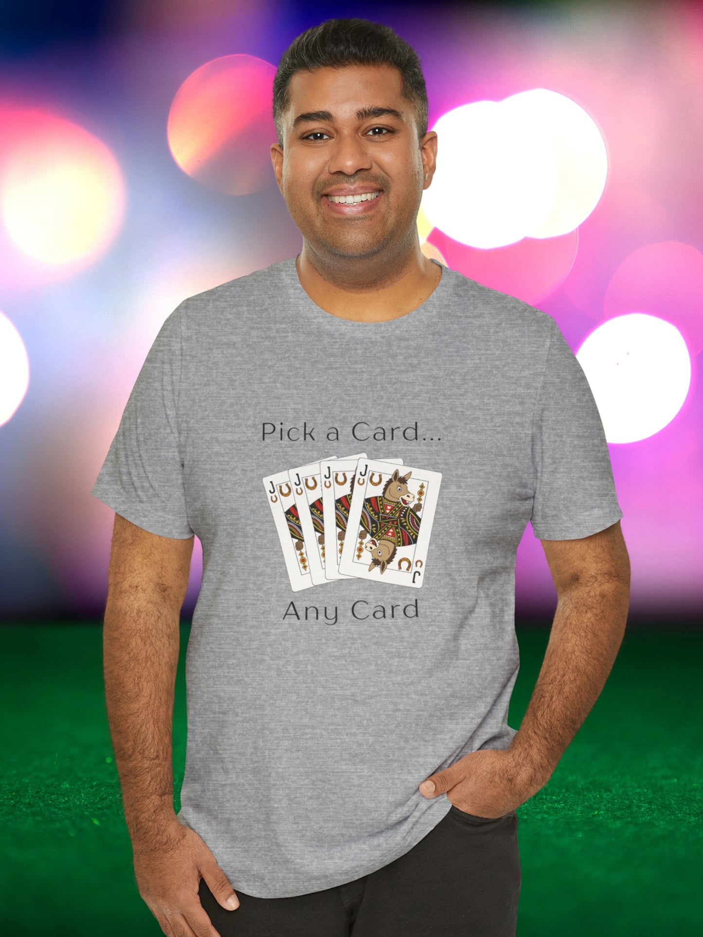 'Pick a Card... Any Card' Jack of Asses Cards Graphic Unisex T-Shirt, Humorous, Card Players