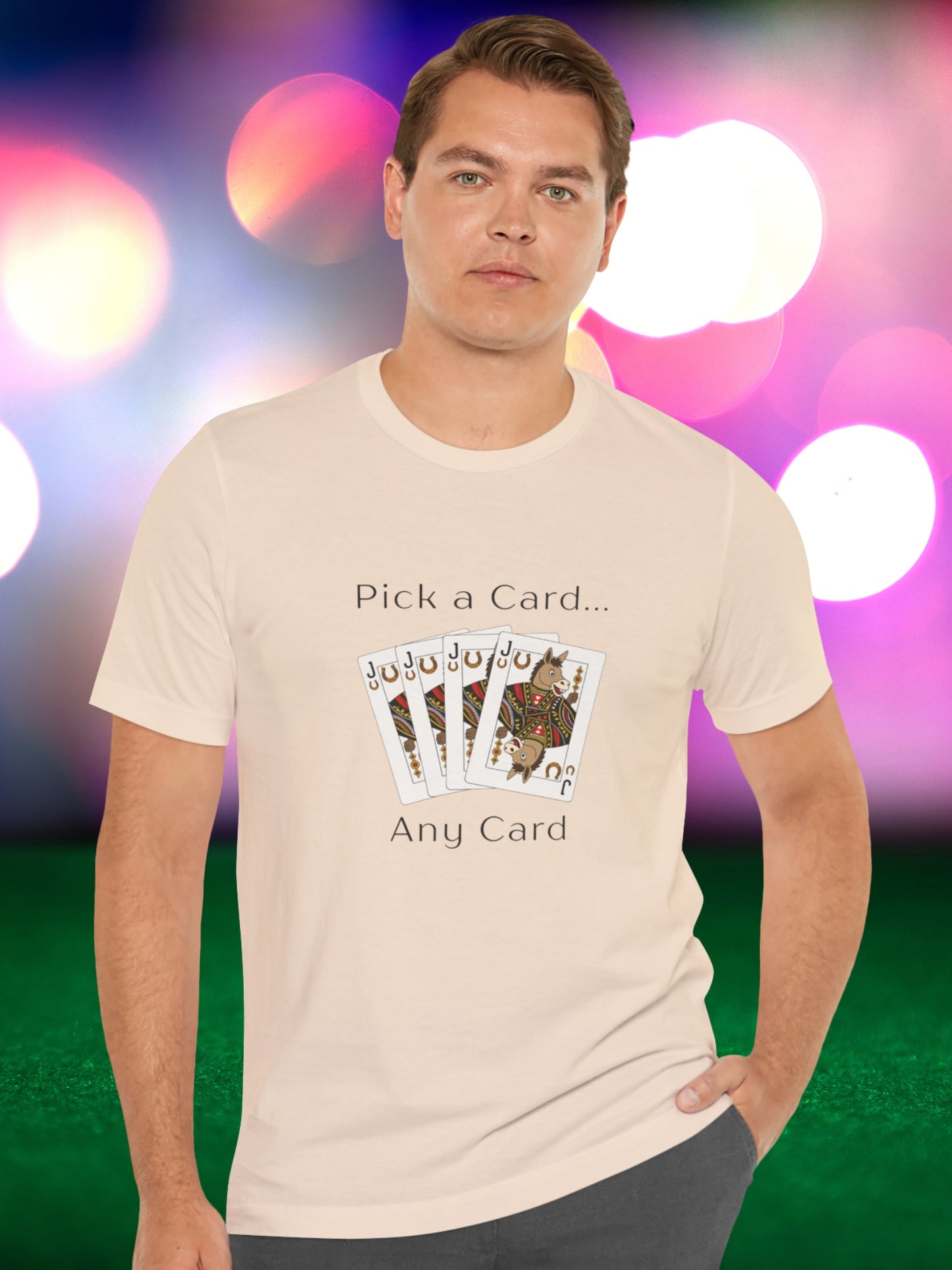 'Pick a Card... Any Card' Jack of Asses Cards Graphic Unisex T-Shirt, Humorous, Card Players
