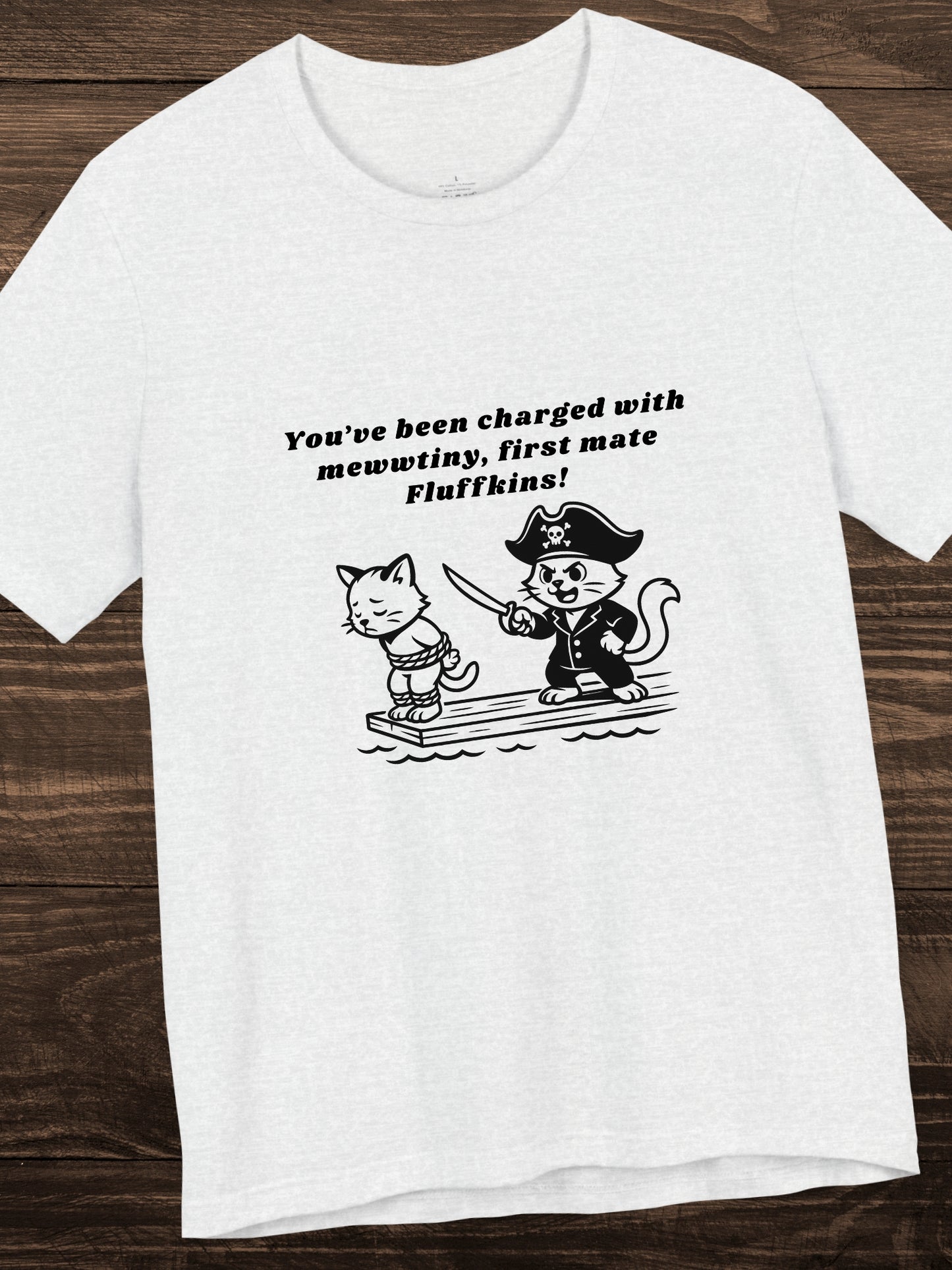 Pirate Kittens Graphic Unisex T-Shirt, Humorous Cat Lover Tee
