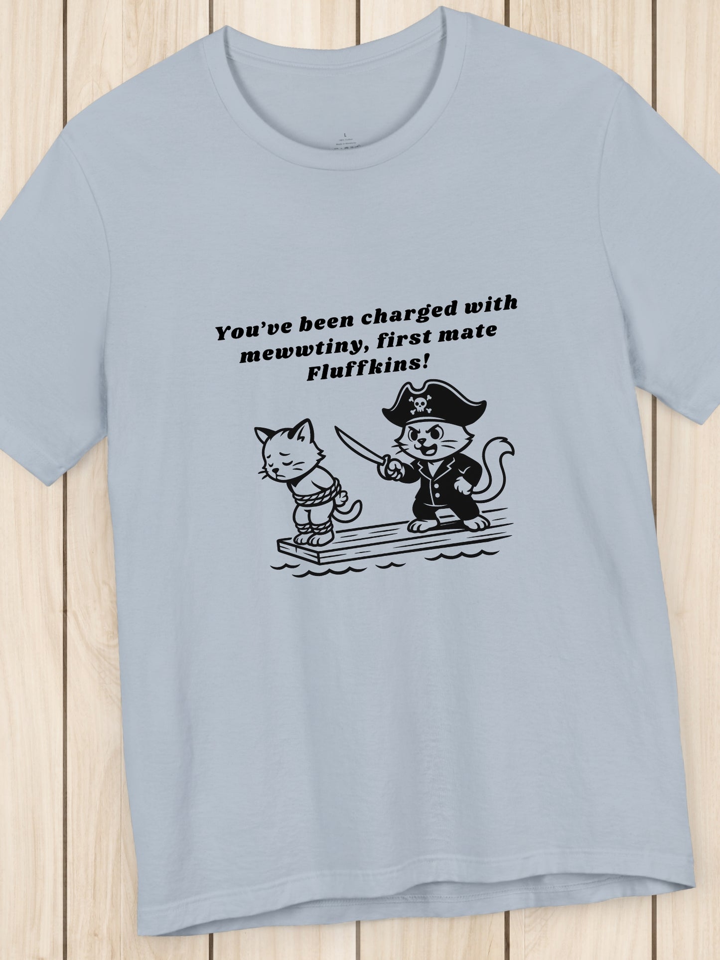 Pirate Kittens Graphic Unisex T-Shirt, Humorous Cat Lover Tee