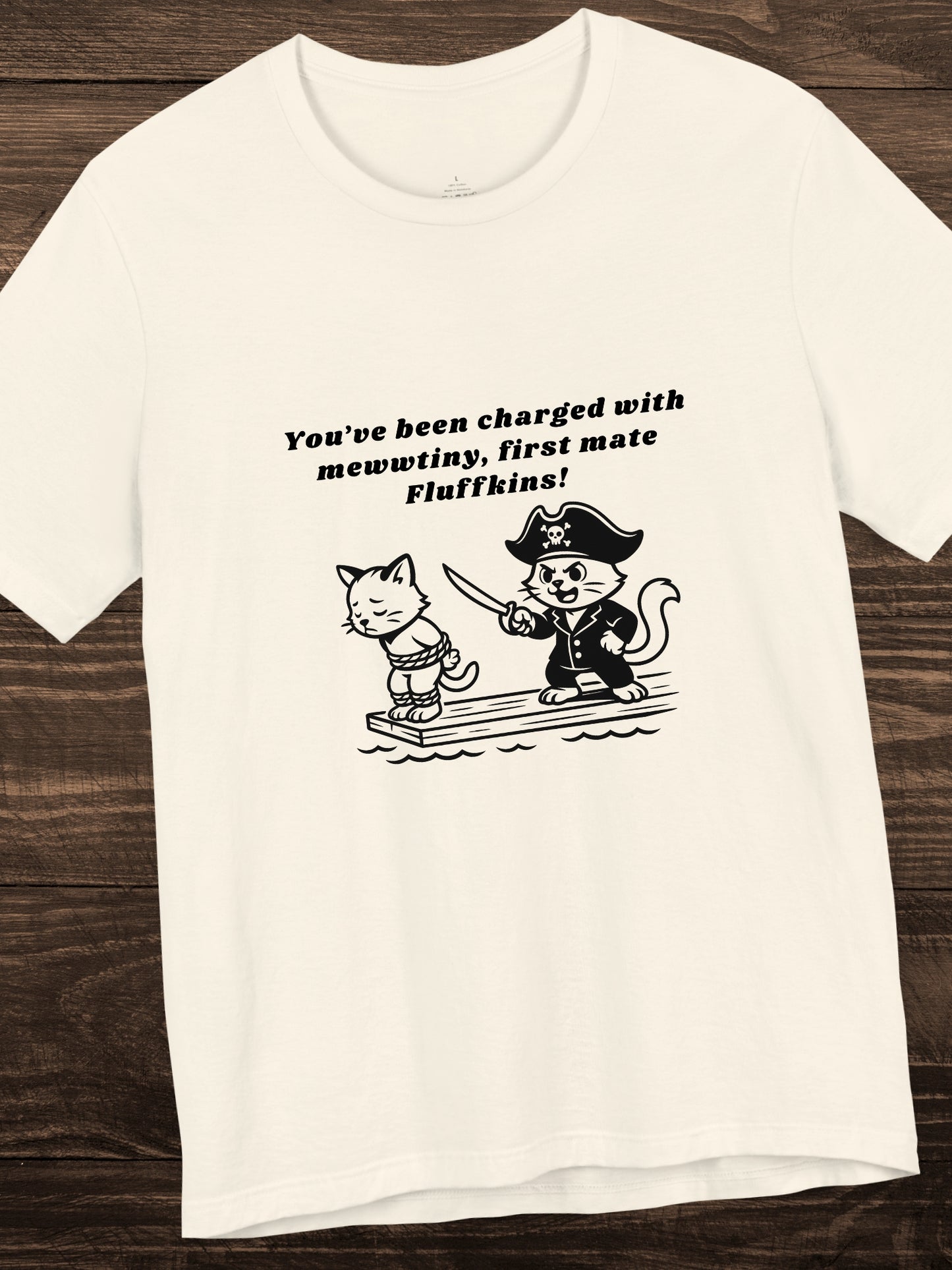 Pirate Kittens Graphic Unisex T-Shirt, Humorous Cat Lover Tee