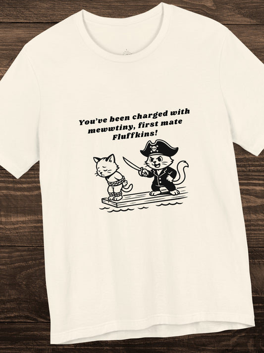 Pirate Kittens Graphic Unisex T-Shirt, Humorous Cat Lover Tee