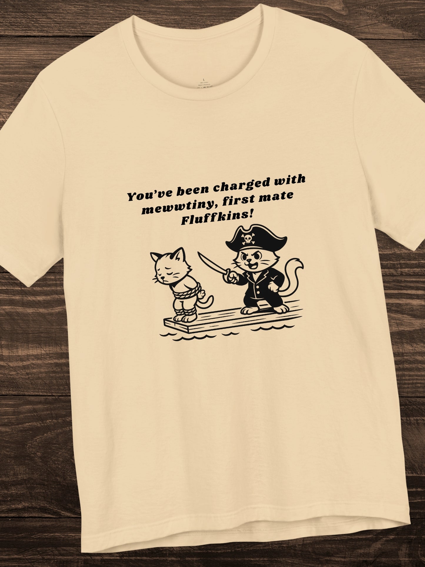 Pirate Kittens Graphic Unisex T-Shirt, Humorous Cat Lover Tee