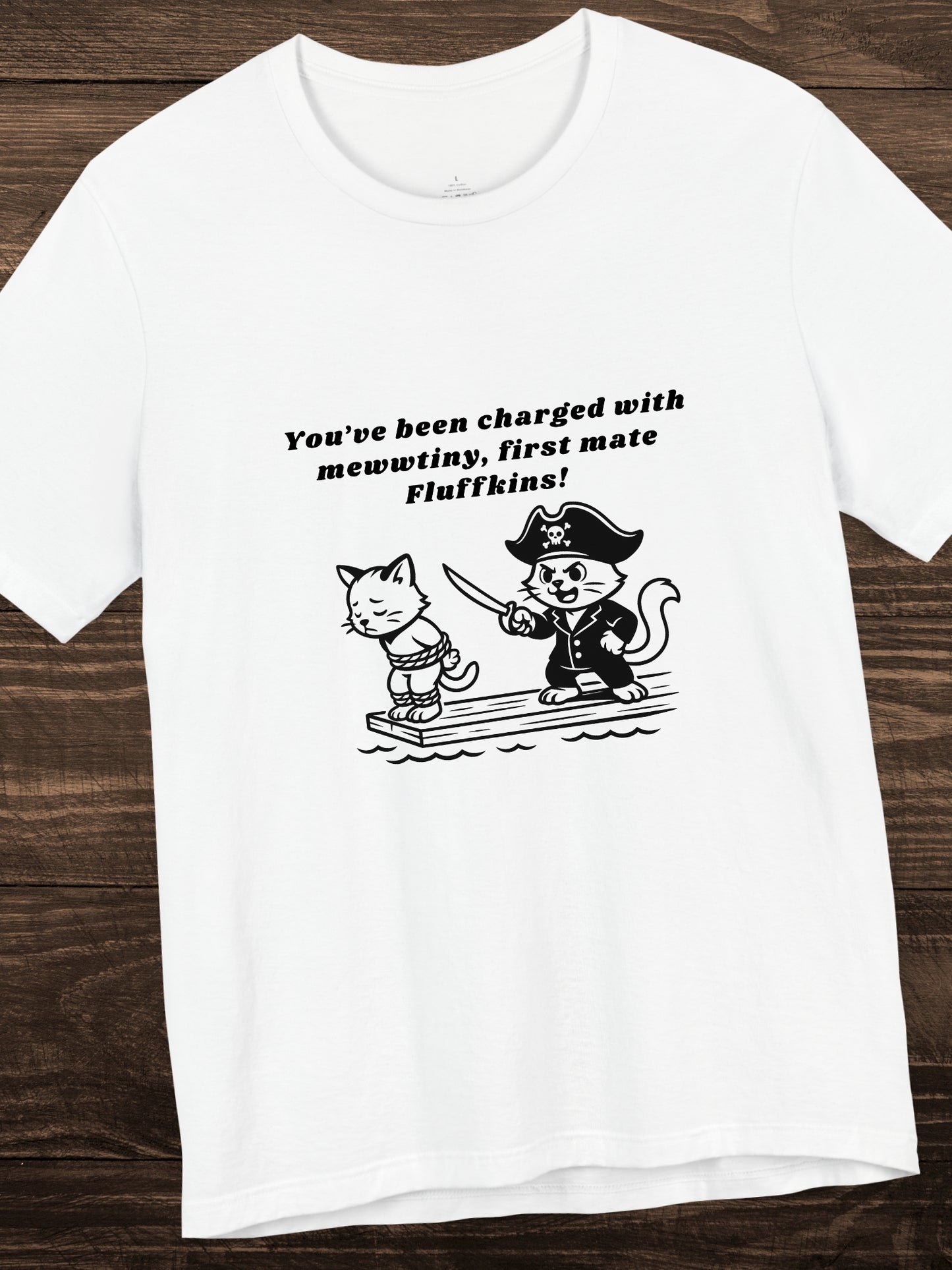 Pirate Kittens Graphic Unisex T-Shirt, Humorous Cat Lover Tee