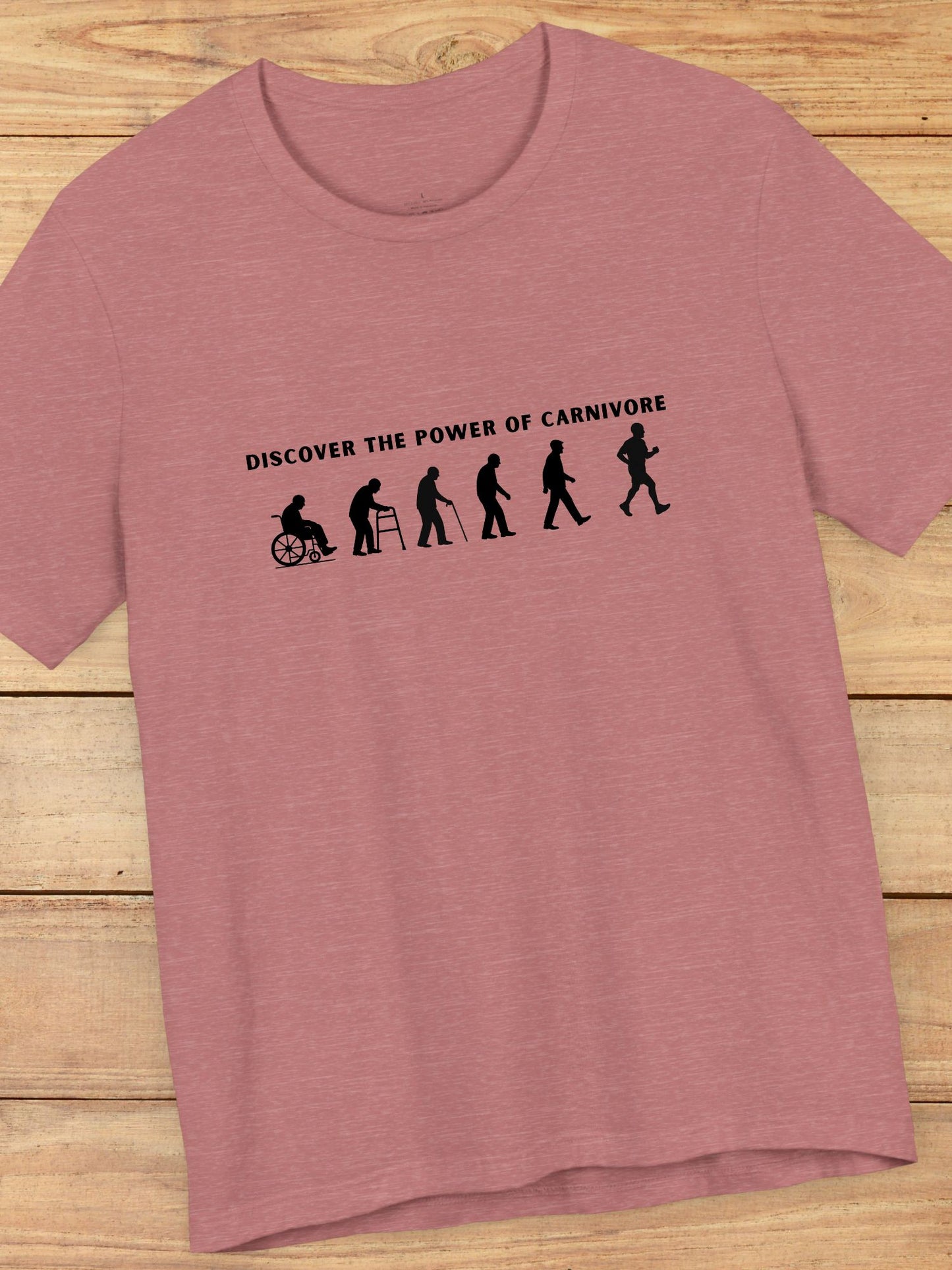 'Discover The Power of Carnivore' Carnivore Wellness Evolution Graphic Unisex T-Shirt, Educational Health and Wellness Tee, Carnivore Apparel