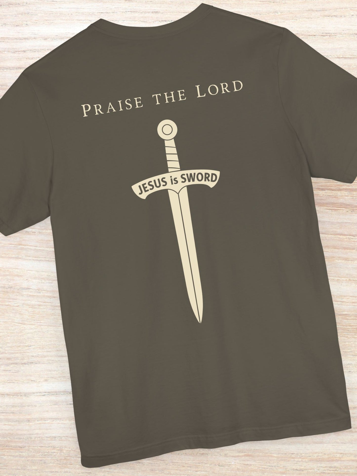 'Praise the Lord' 'JESUS is SWORD' Unisex T-Shirt, Christian Tee