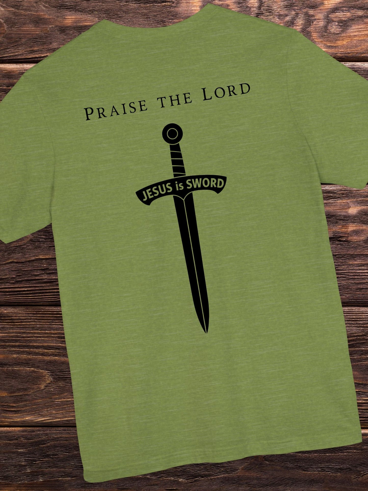 'Praise the Lord' 'JESUS is SWORD' Unisex T-Shirt, Christian Tee