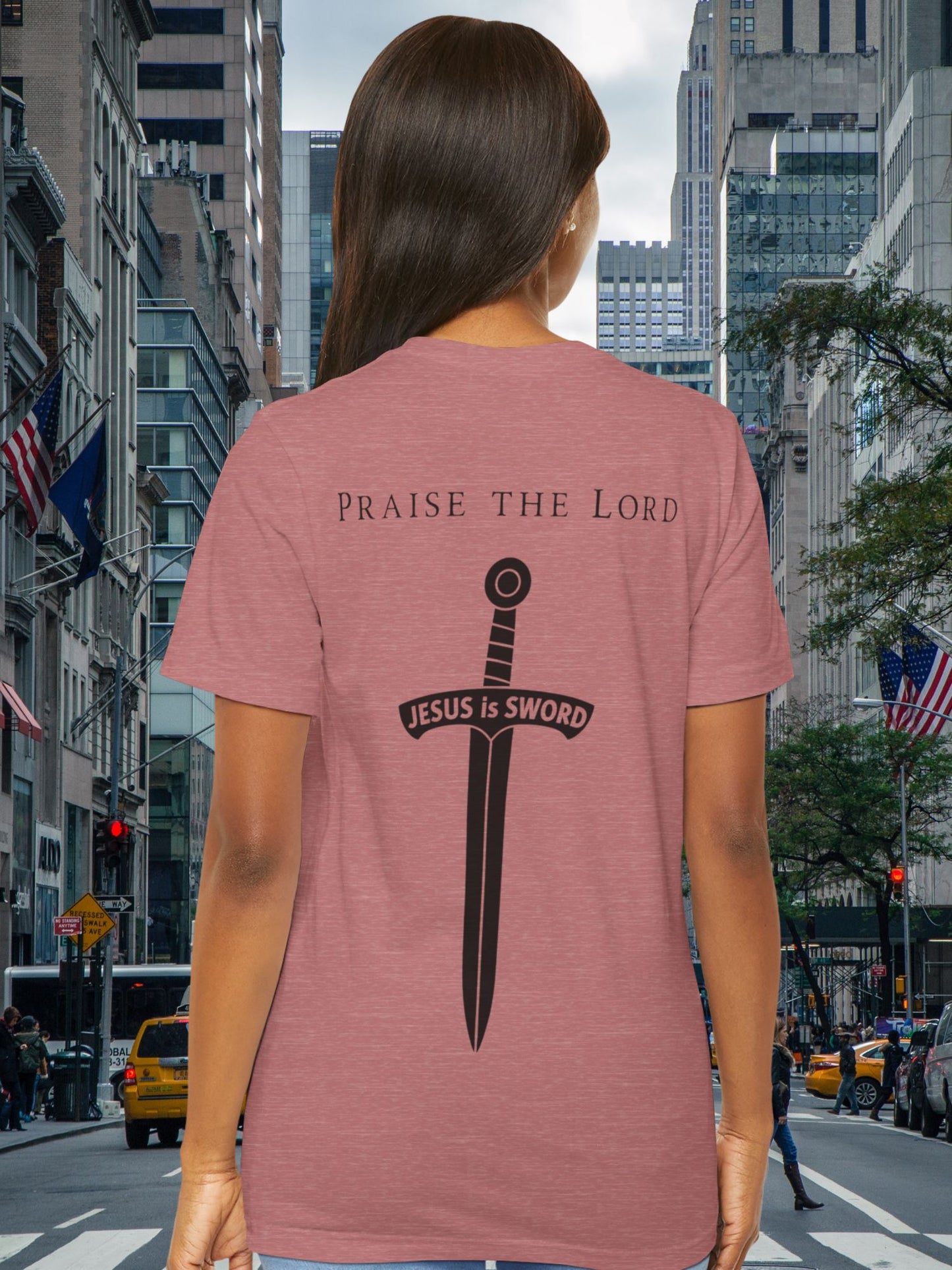 'Praise the Lord' 'JESUS is SWORD' Unisex T-Shirt, Christian Tee