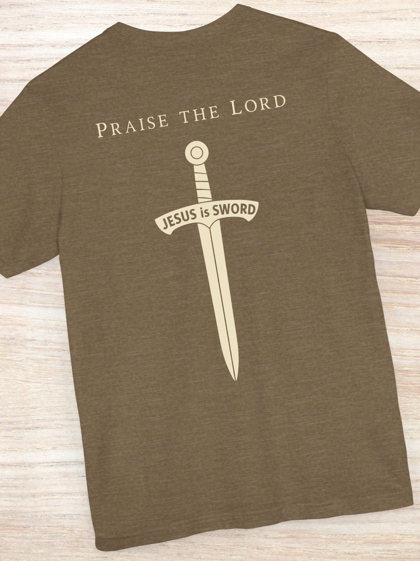 'Praise the Lord' 'JESUS is SWORD' Unisex T-Shirt, Christian Tee