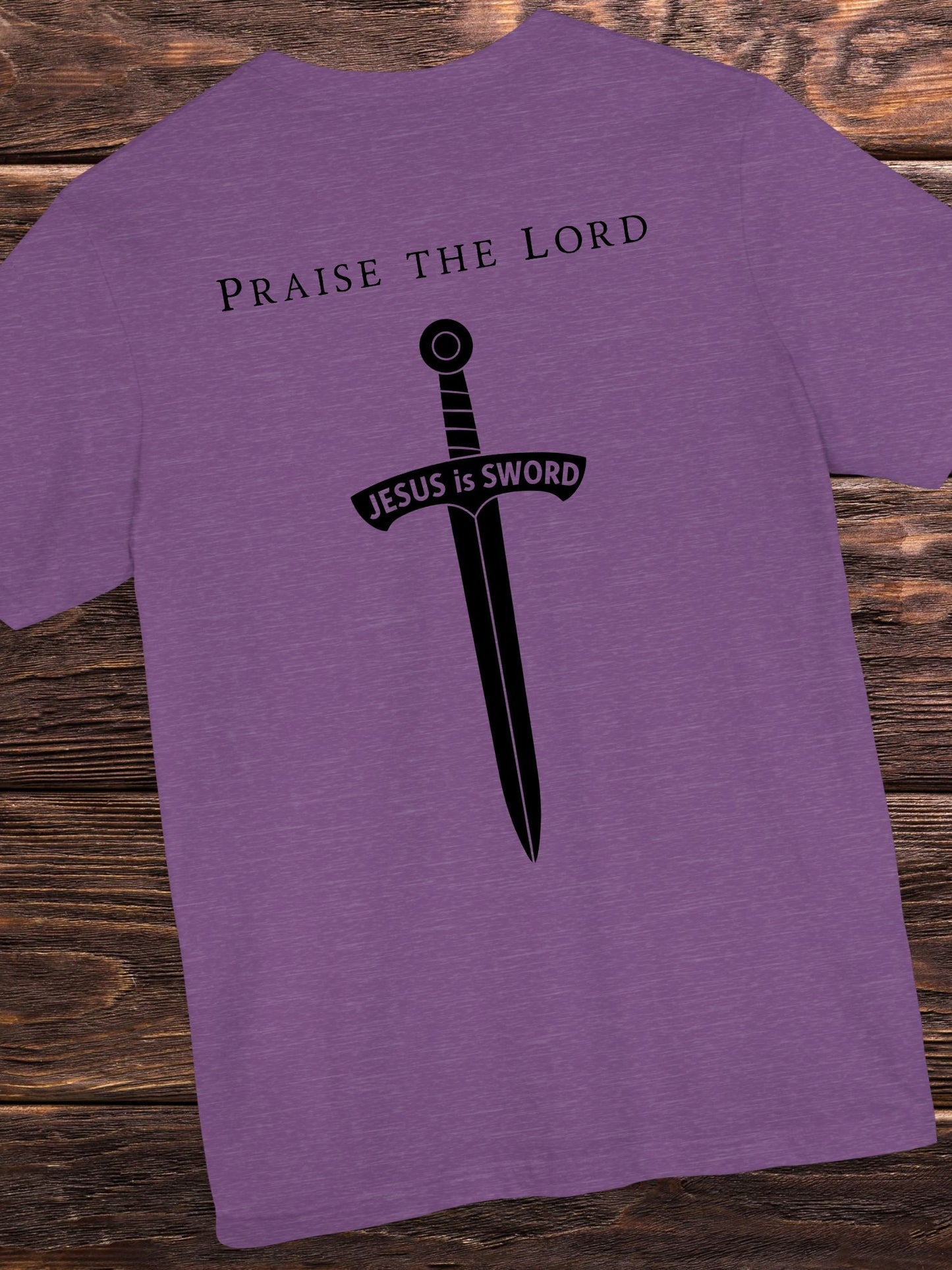 'Praise the Lord' 'JESUS is SWORD' Unisex T-Shirt, Christian Tee