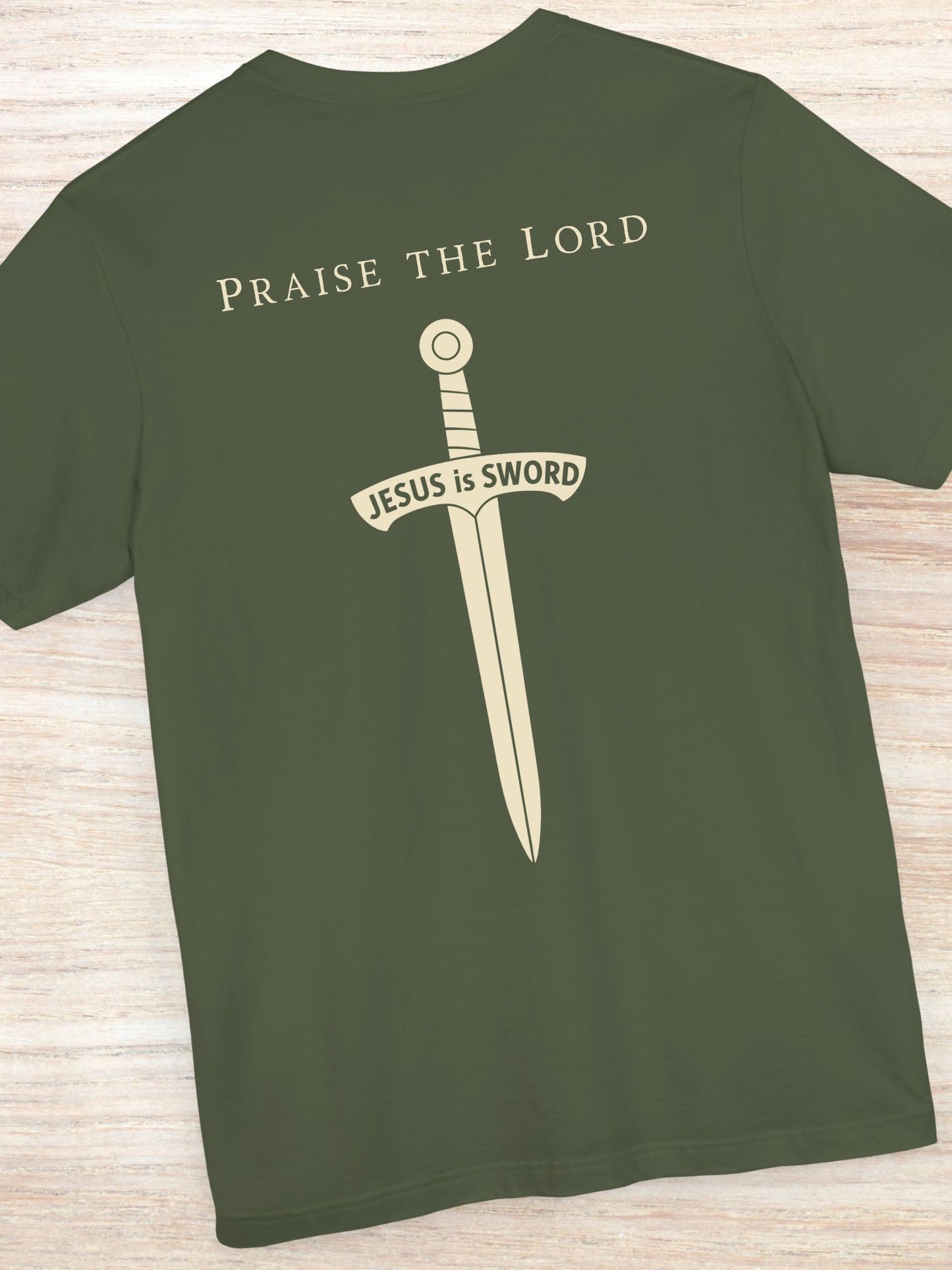 'Praise the Lord' 'JESUS is SWORD' Unisex T-Shirt, Christian Tee
