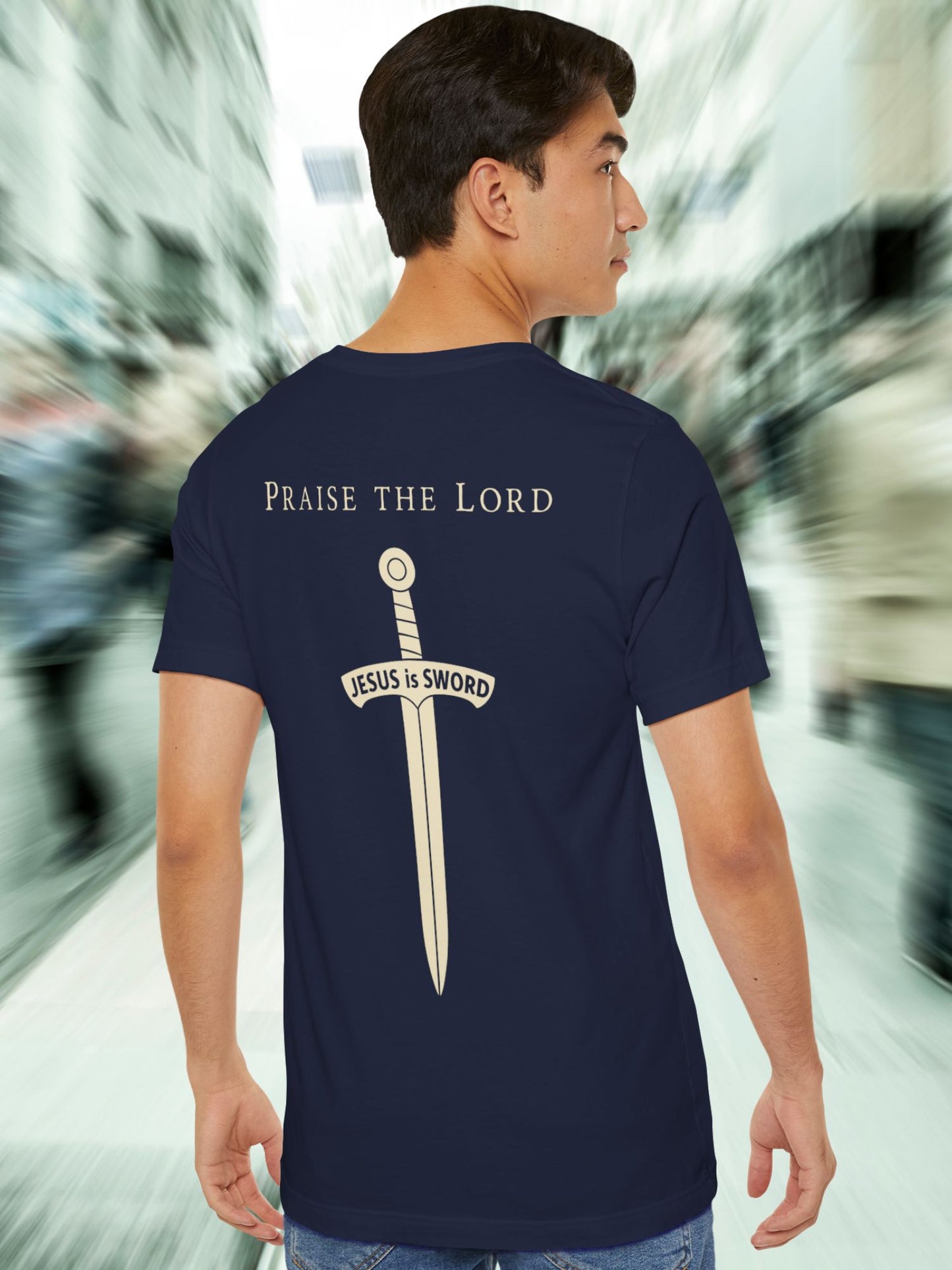 'Praise the Lord' 'JESUS is SWORD' Unisex T-Shirt, Christian Tee
