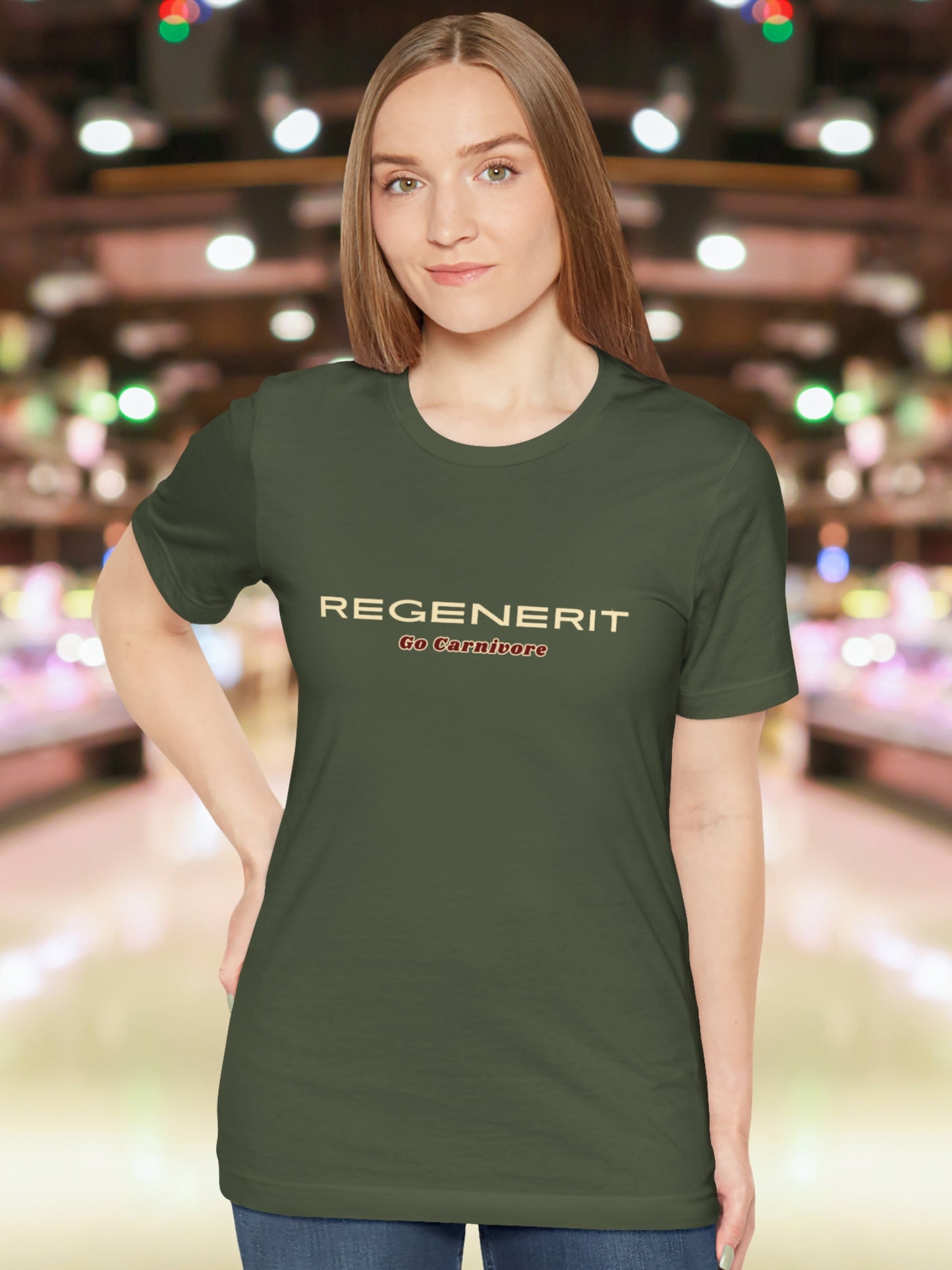 'Regenerit, Go Carnivore' Unisex T-Shirt, Carnivore Diet Apparel, Health and Wellness