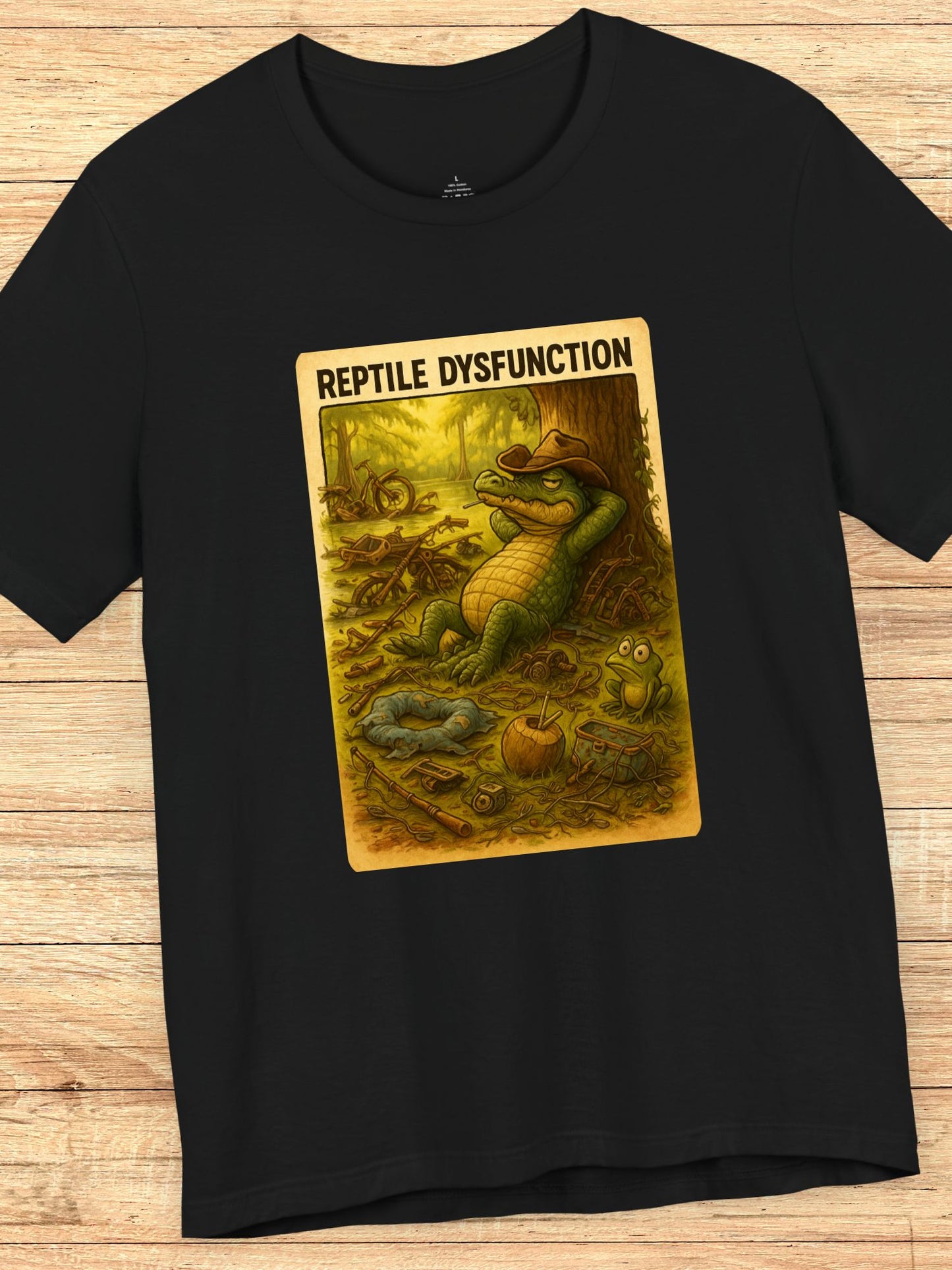 'Reptile Dysfunction' Alligator Graphic Unisex T-Shirt, Gator Tee