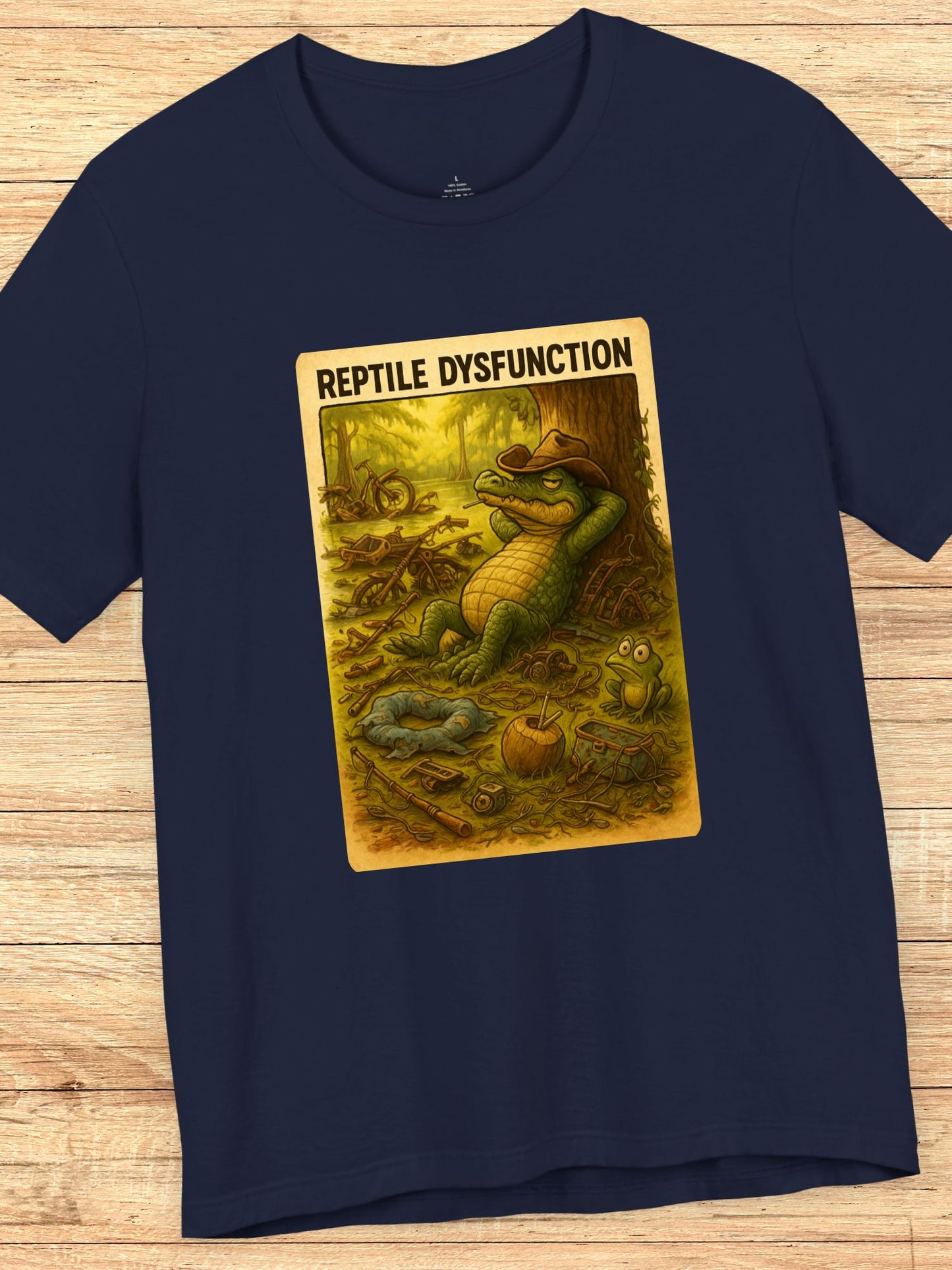 'Reptile Dysfunction' Alligator Graphic Unisex T-Shirt, Gator Tee