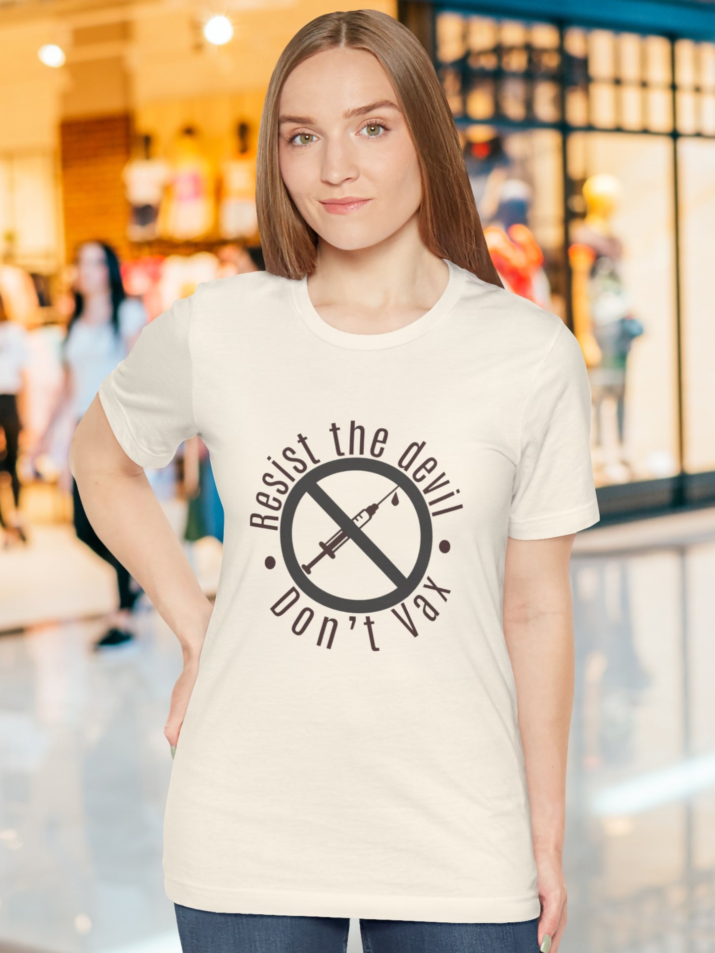 'Resist the Devil, Don't Vax' Unisex T-Shirt, Christian Apparel, Health and Wellness, Anti-Vaccination