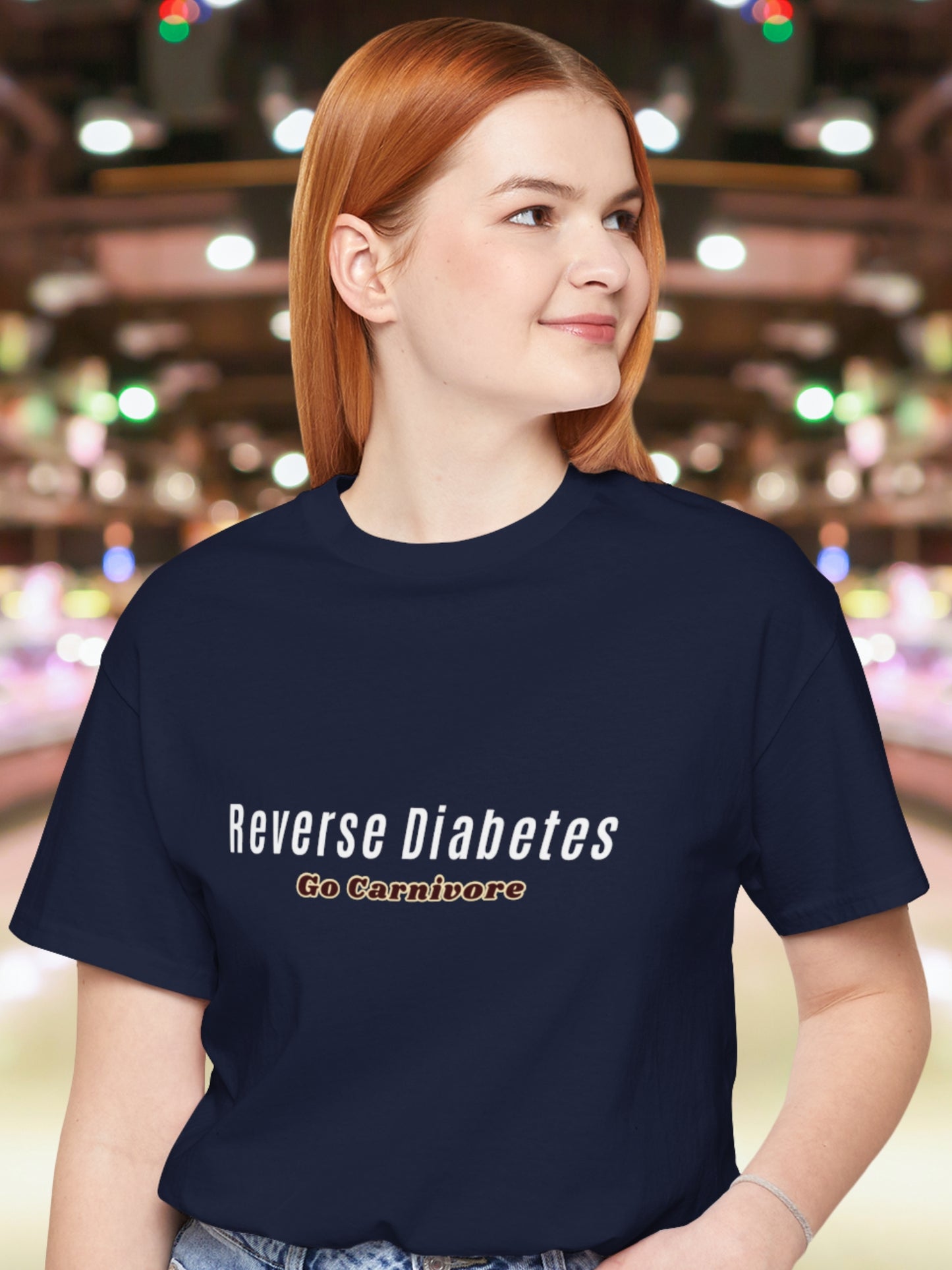 'Reverse Diabetes, Go Carnivore' Unisex T-Shirt, Carnivore Diet Apparel, Health and Wellness