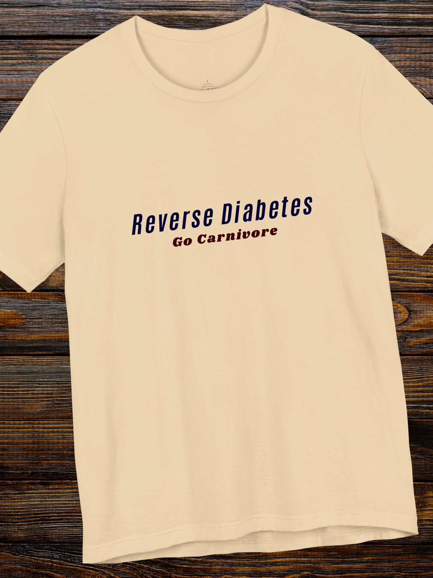 'Reverse Diabetes, Go Carnivore' Unisex T-Shirt, Carnivore Diet Apparel, Health and Wellness