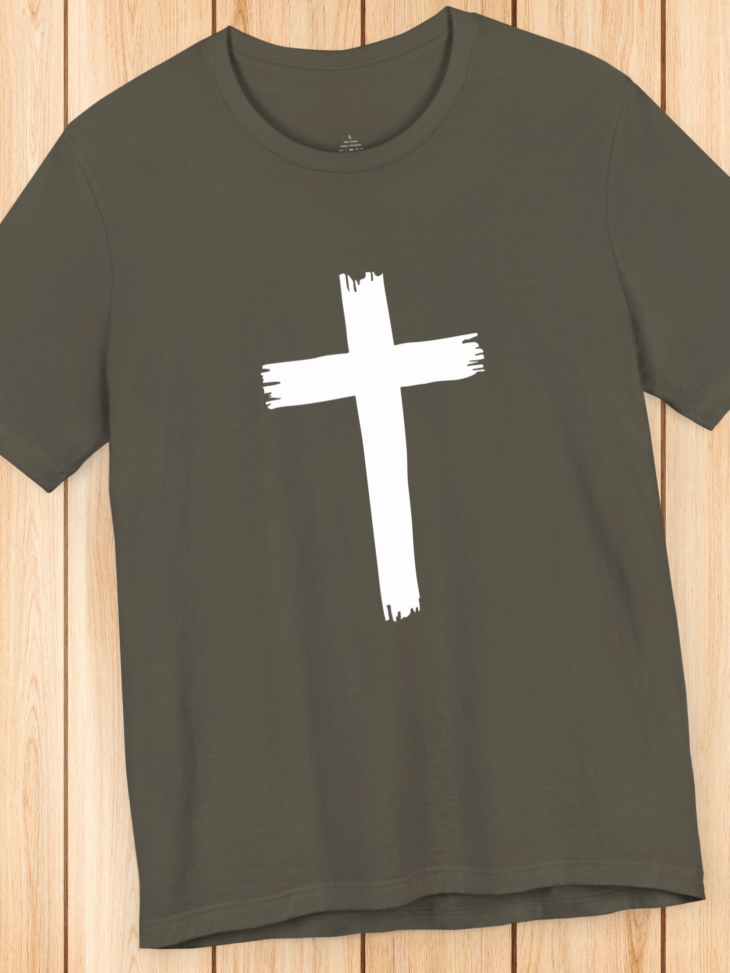 Rough Cross Graphic Unisex T-Shirt, Christian Apparel