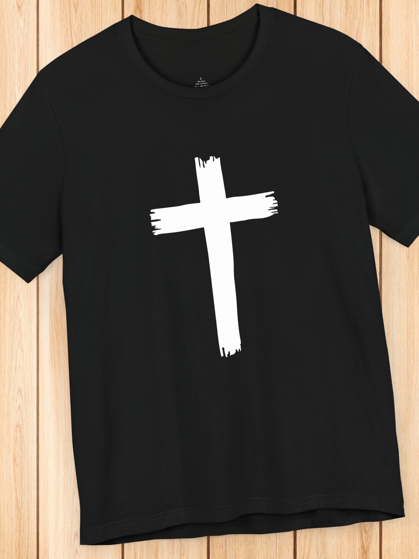 Rough Cross Graphic Unisex T-Shirt, Christian Apparel