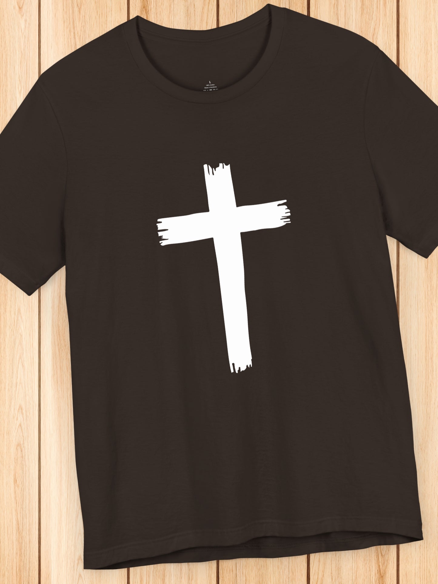 Rough Cross Graphic Unisex T-Shirt, Christian Apparel
