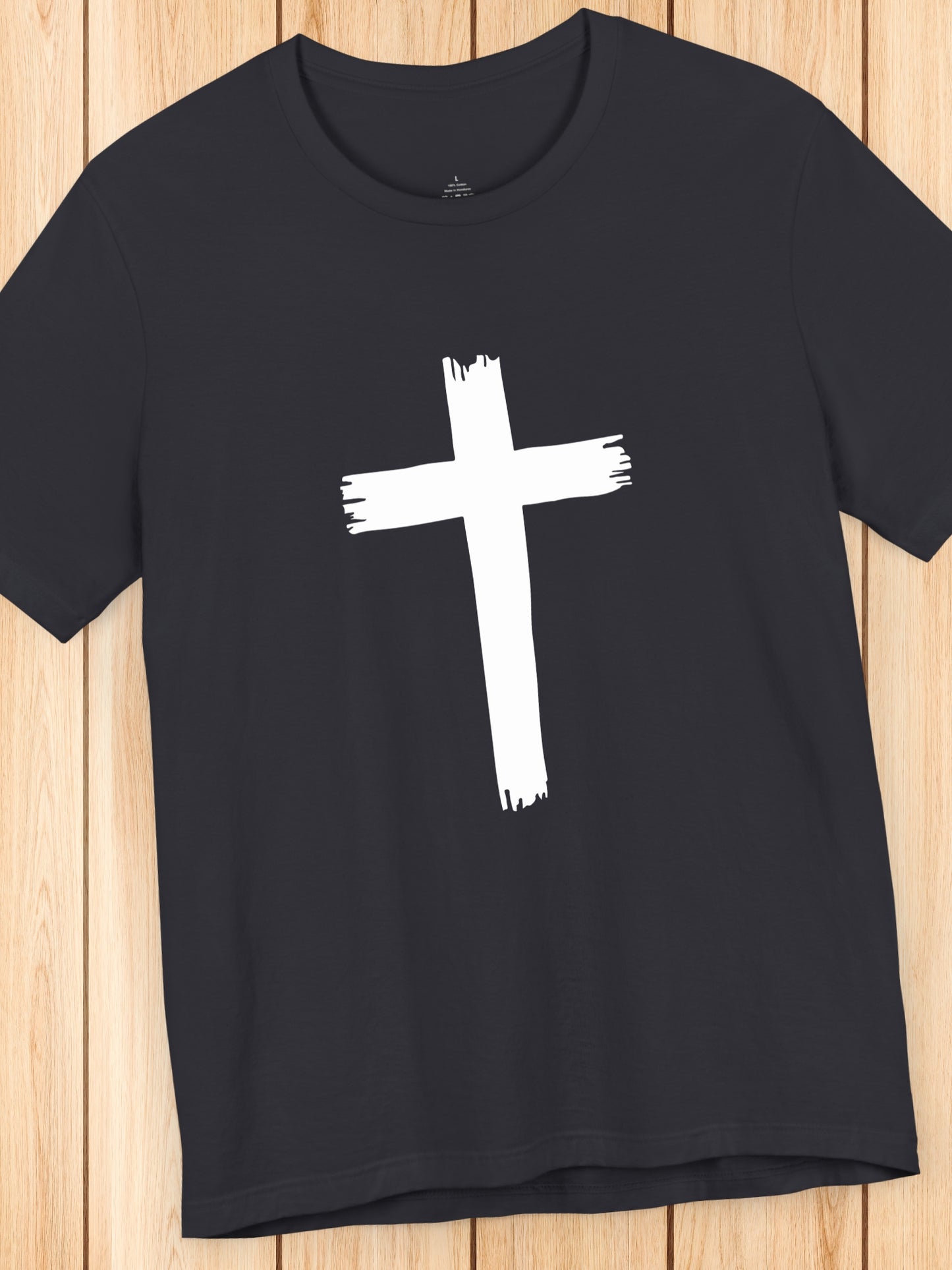 Rough Cross Graphic Unisex T-Shirt, Christian Apparel