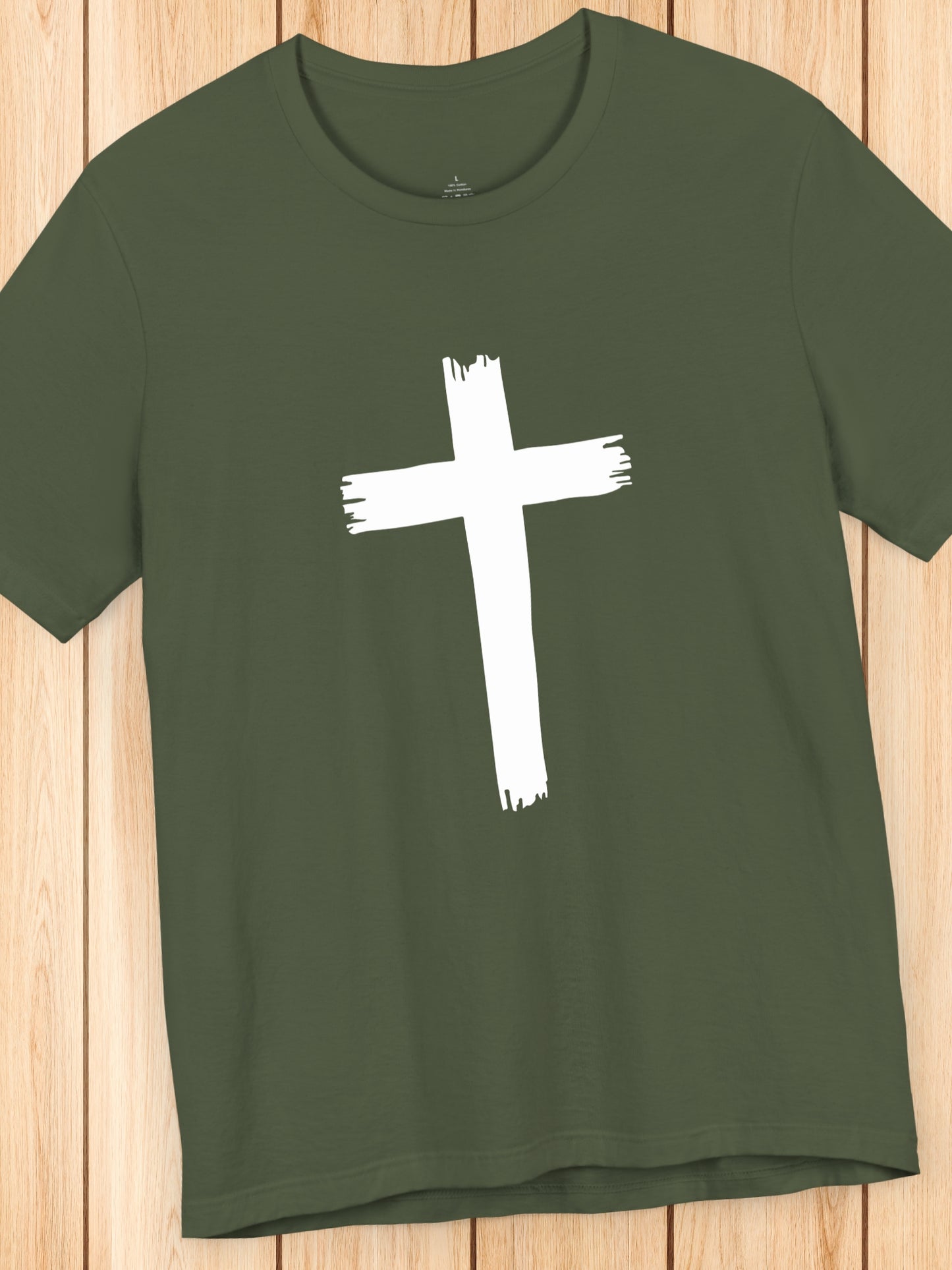 Rough Cross Graphic Unisex T-Shirt, Christian Apparel