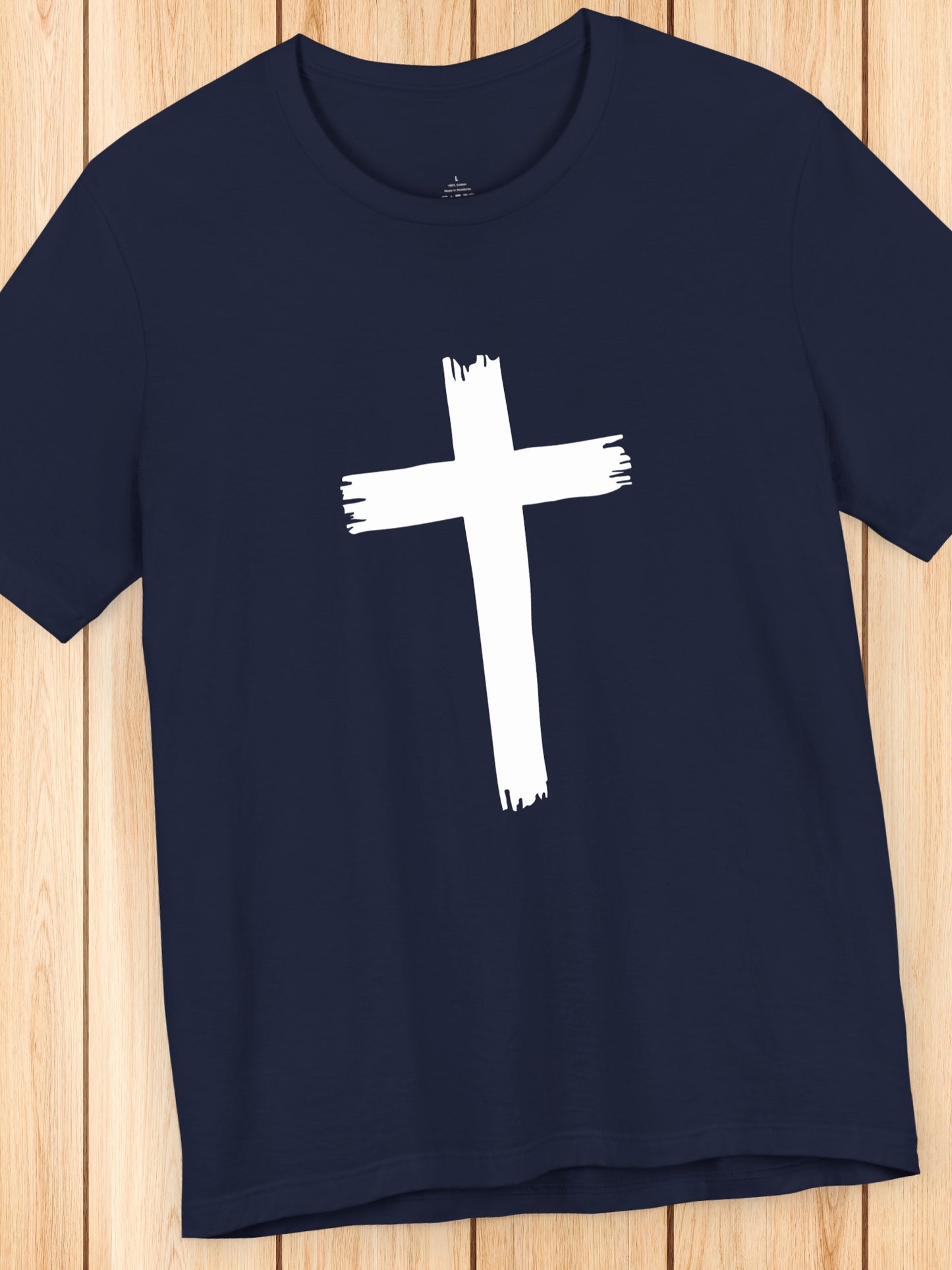 Rough Cross Graphic Unisex T-Shirt, Christian Apparel