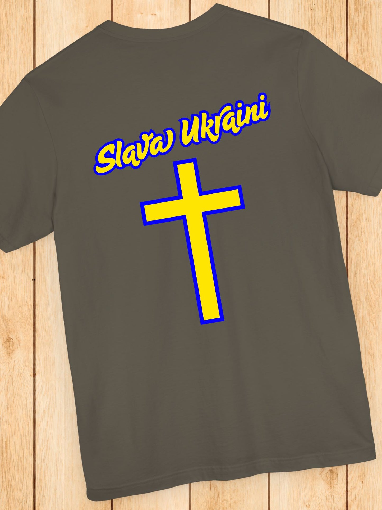 'Slava Ukraini' Unisex T-Shirt | Ukrainian Pride Shirt, Gift for Ukrainians, Support Ukraine, Casual Wear