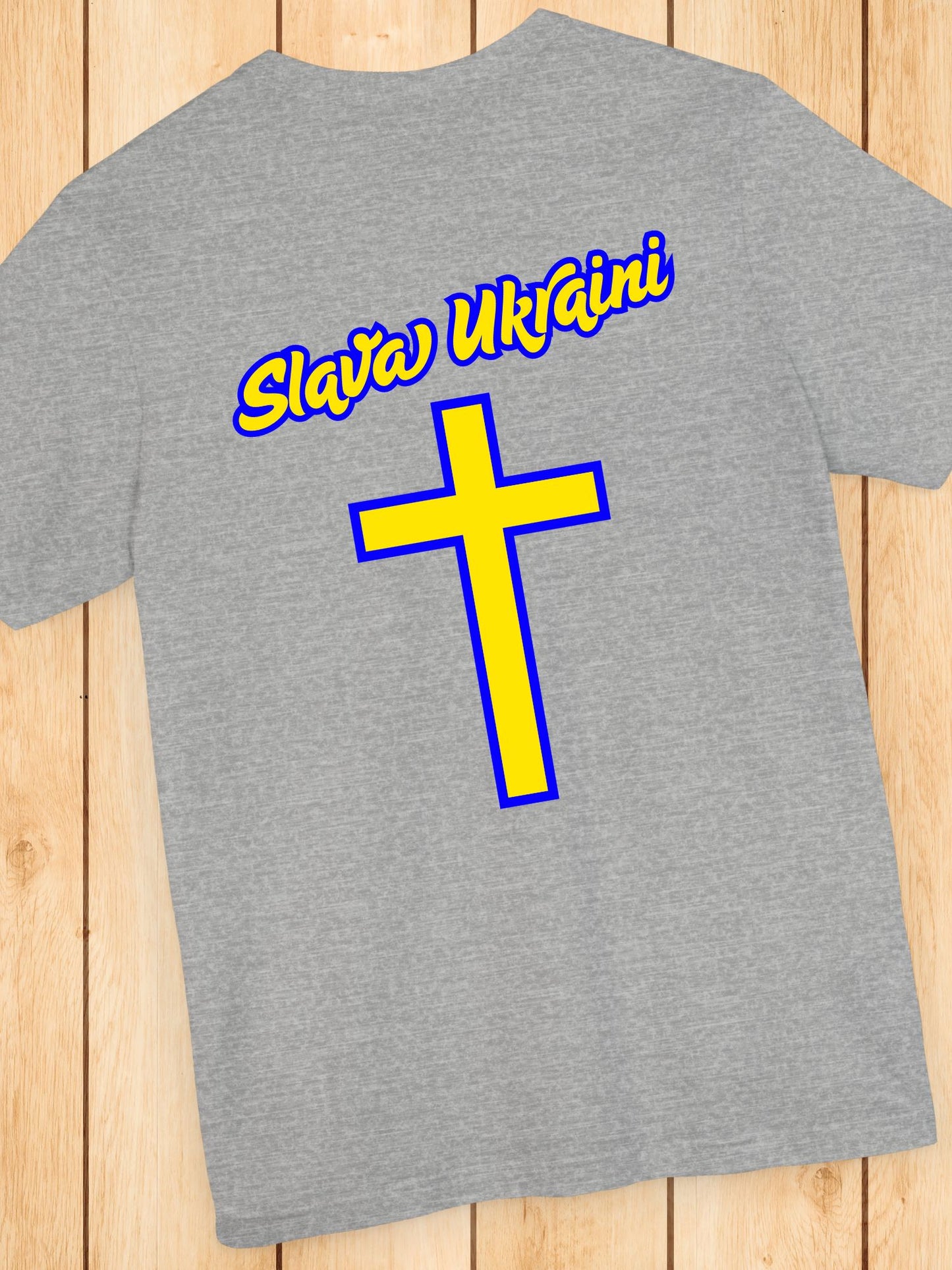 'Slava Ukraini' Unisex T-Shirt | Ukrainian Pride Shirt, Gift for Ukrainians, Support Ukraine, Casual Wear