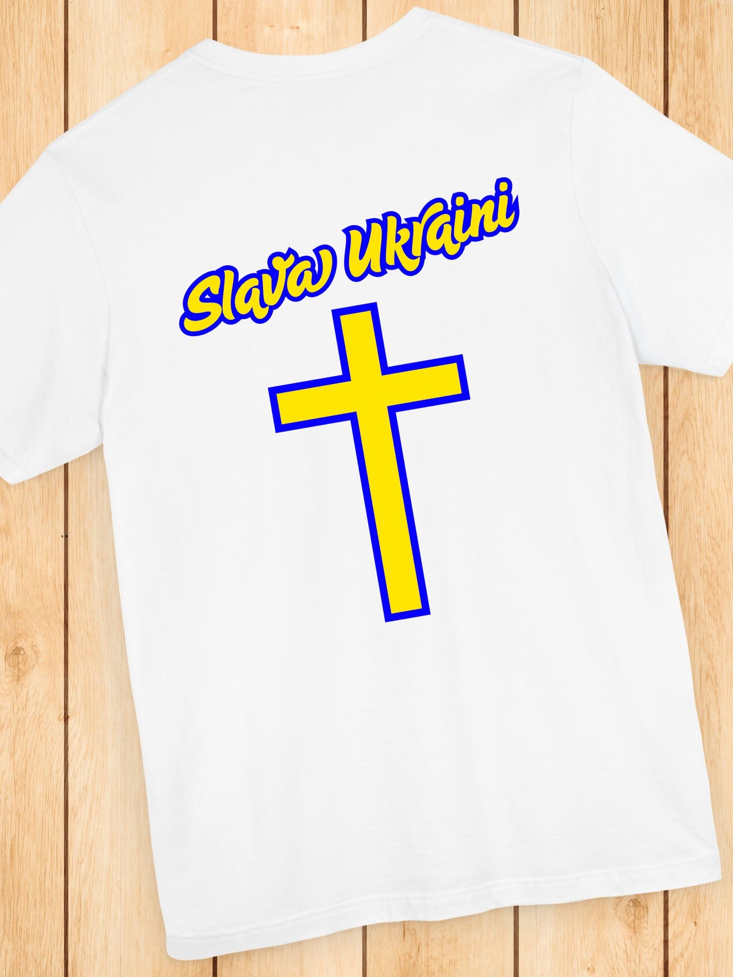 'Slava Ukraini' Unisex T-Shirt | Ukrainian Pride Shirt, Gift for Ukrainians, Support Ukraine, Casual Wear