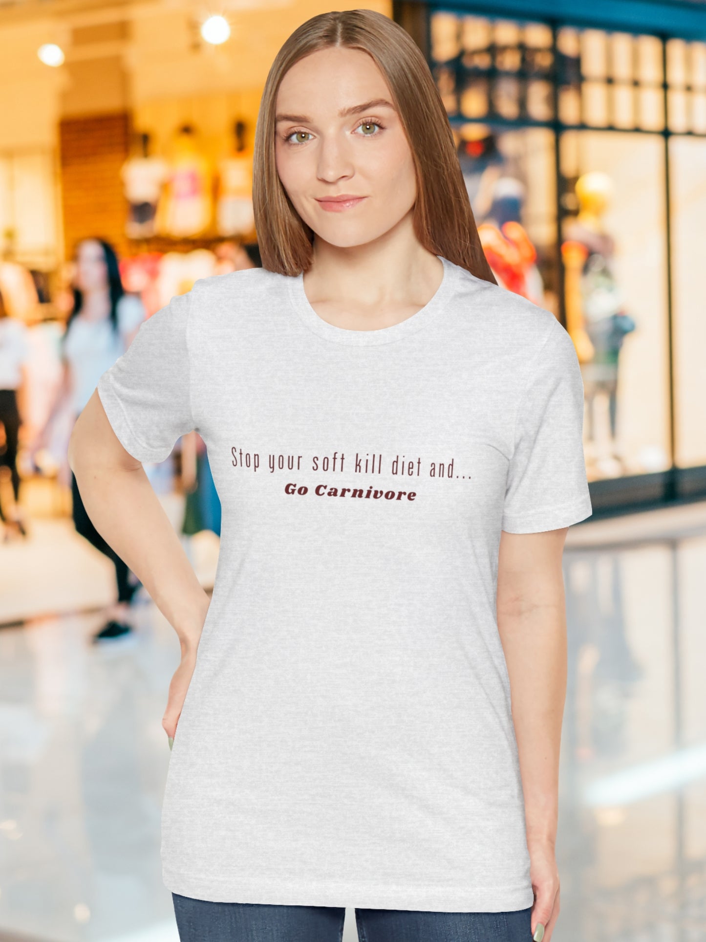 'Stop Your Soft Kill Diet and... Go Carnivore' Unisex T-Shirt, Carnivore Diet, Health and Wellness