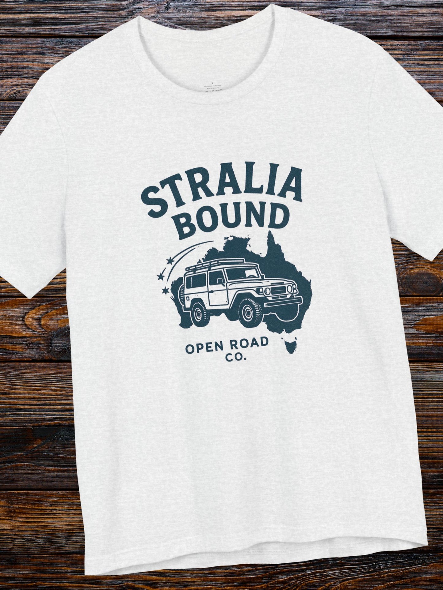 'Stralia Bound' 4X4 Adventure Travel Graphic Unisex T-Shirt, Gifts for Australian Road Trip Lovers, Australian Apparel