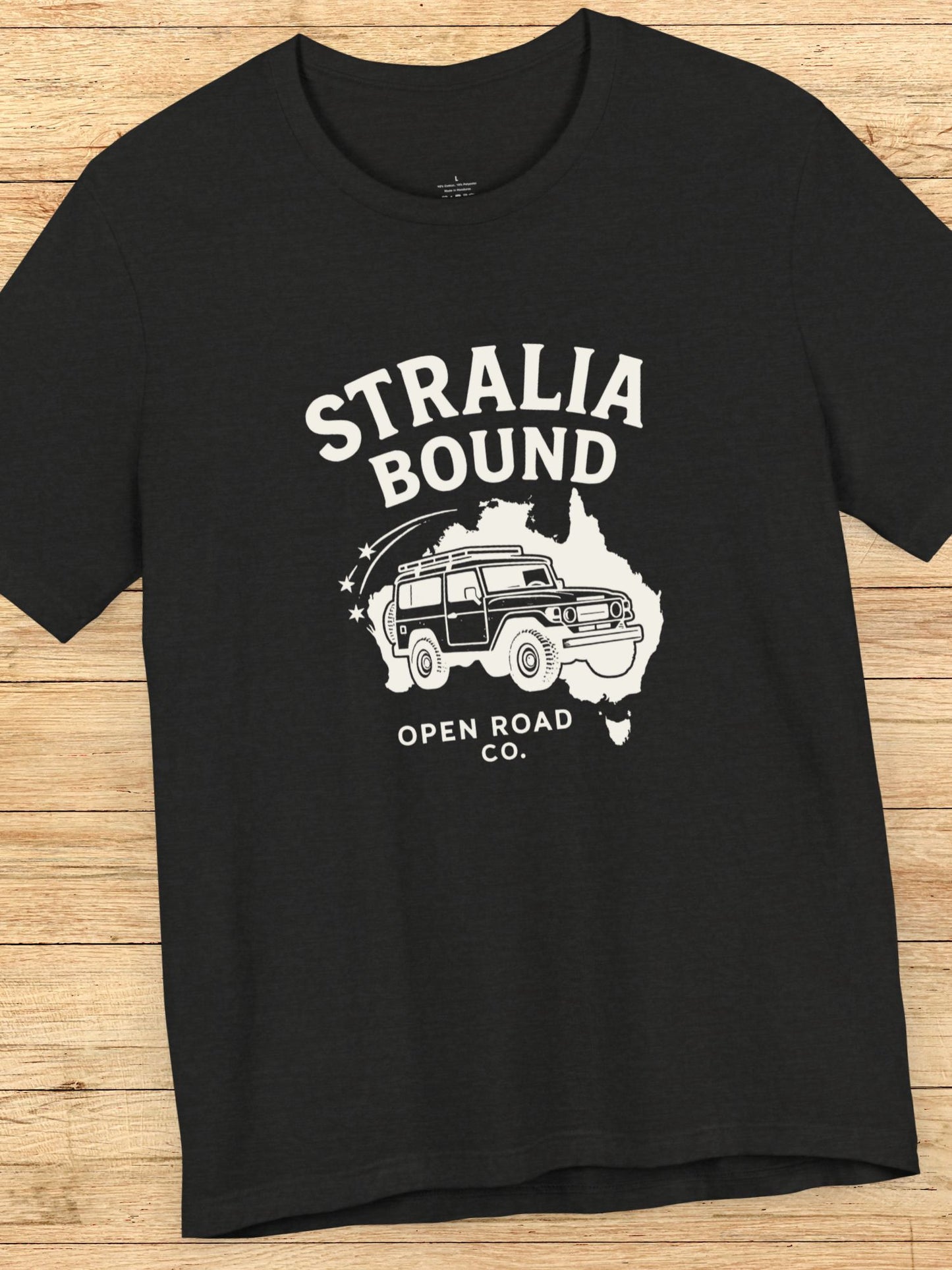 'Stralia Bound' 4X4 Adventure Travel Graphic Unisex T-Shirt, Gifts for Australian Road Trip Lovers, Australian Apparel