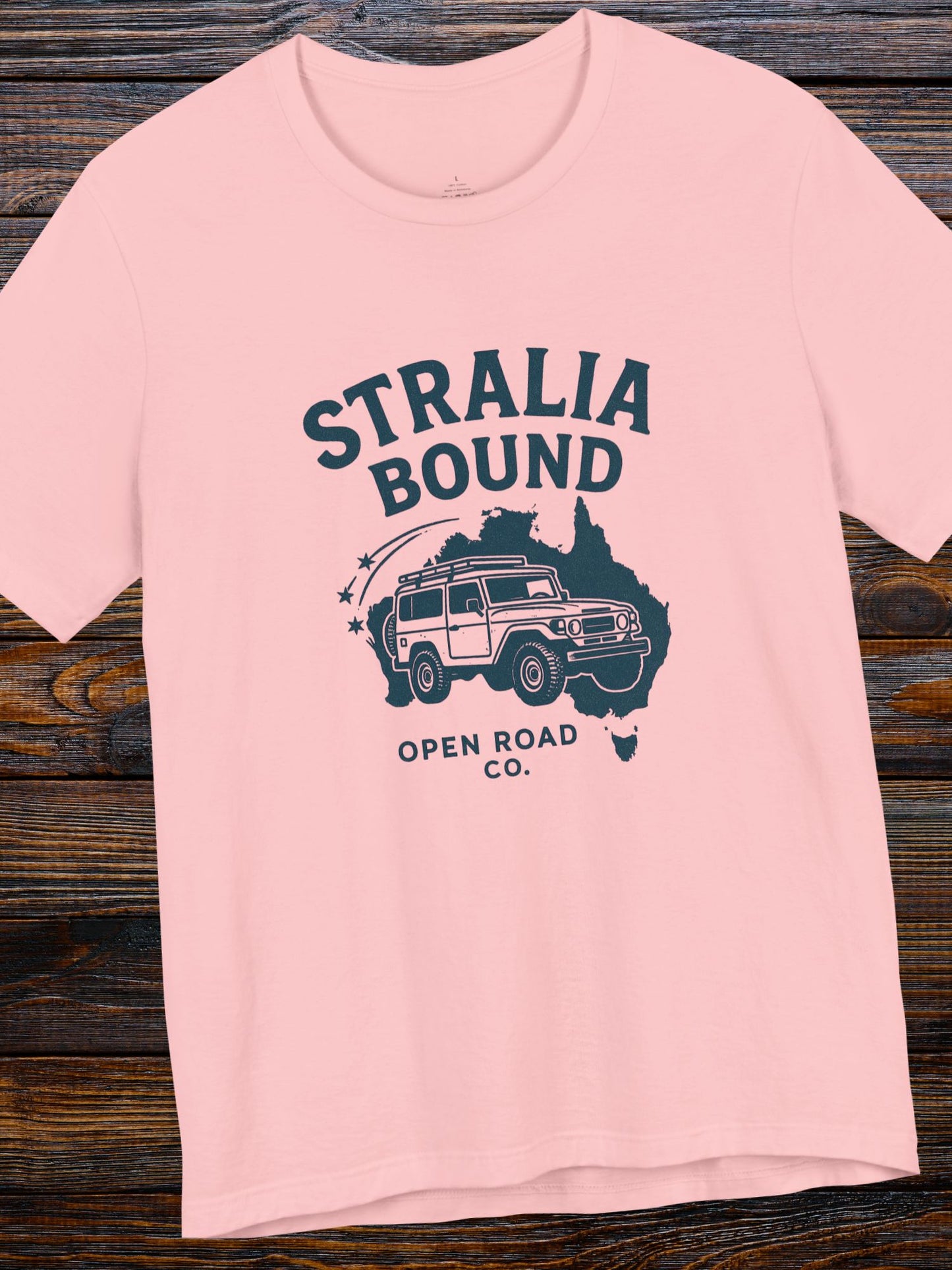 'Stralia Bound' 4X4 Adventure Travel Graphic Unisex T-Shirt, Gifts for Australian Road Trip Lovers, Australian Apparel