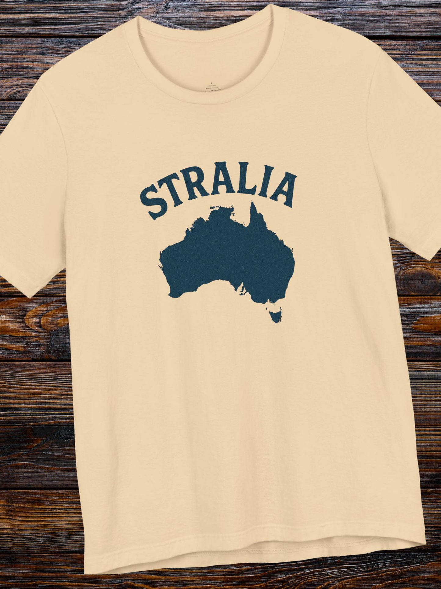 'Stralia' Map Graphic Unisex T-Shirt, Australia Lover Tee, Travel and Adventure