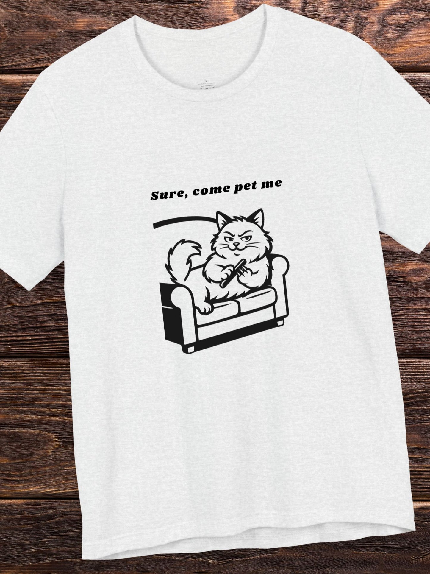 'Sure, come pet me' Cat Sharpening Nails Graphic Unisex T-Shirt, Dangerous Kitty, Cute Cat Lover Tee, Funny Pet T-Shirt, Gift for Cat Lovers