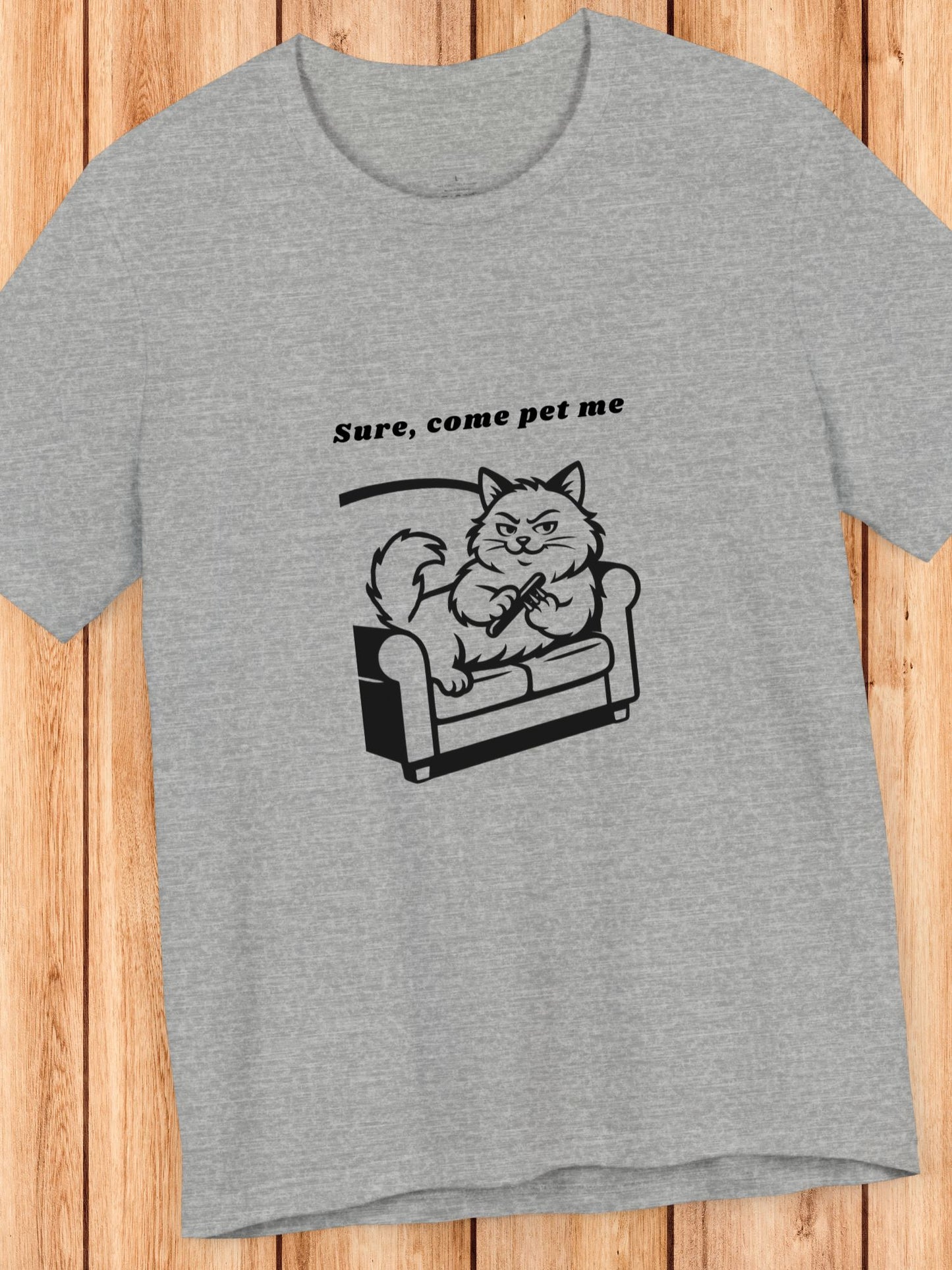 'Sure, come pet me' Cat Sharpening Nails Graphic Unisex T-Shirt, Dangerous Kitty, Cute Cat Lover Tee, Funny Pet T-Shirt, Gift for Cat Lovers