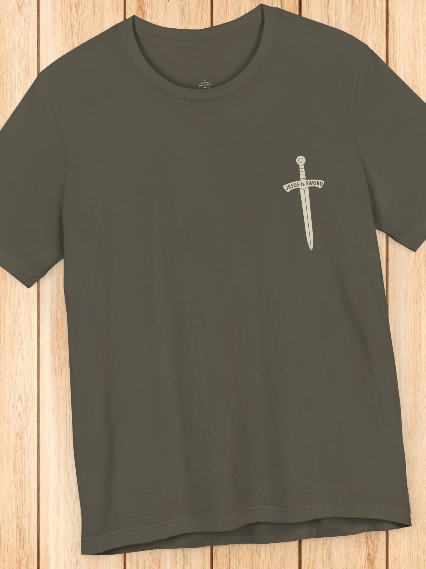 'To the bridles, Jesus is Sword' Back Graphic Unisex T-Shirt, Christian Apparel, Jesus Tee