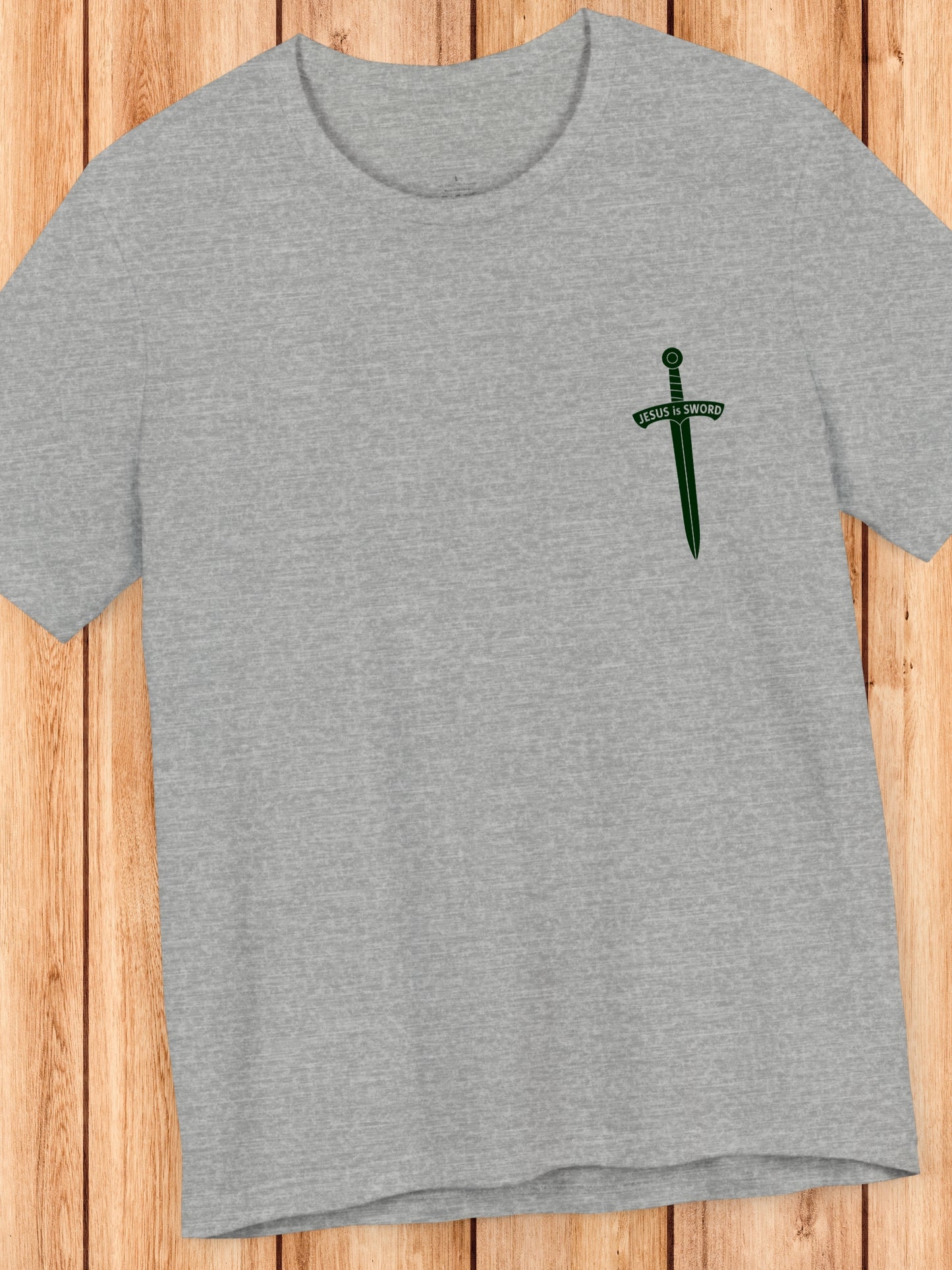 'To the bridles, Jesus is Sword' Back Graphic Unisex T-Shirt, Christian Apparel, Jesus Tee