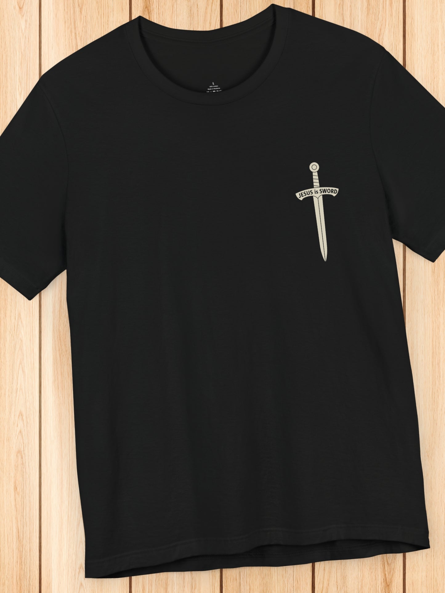'To the bridles, Jesus is Sword' Back Graphic Unisex T-Shirt, Christian Apparel, Jesus Tee