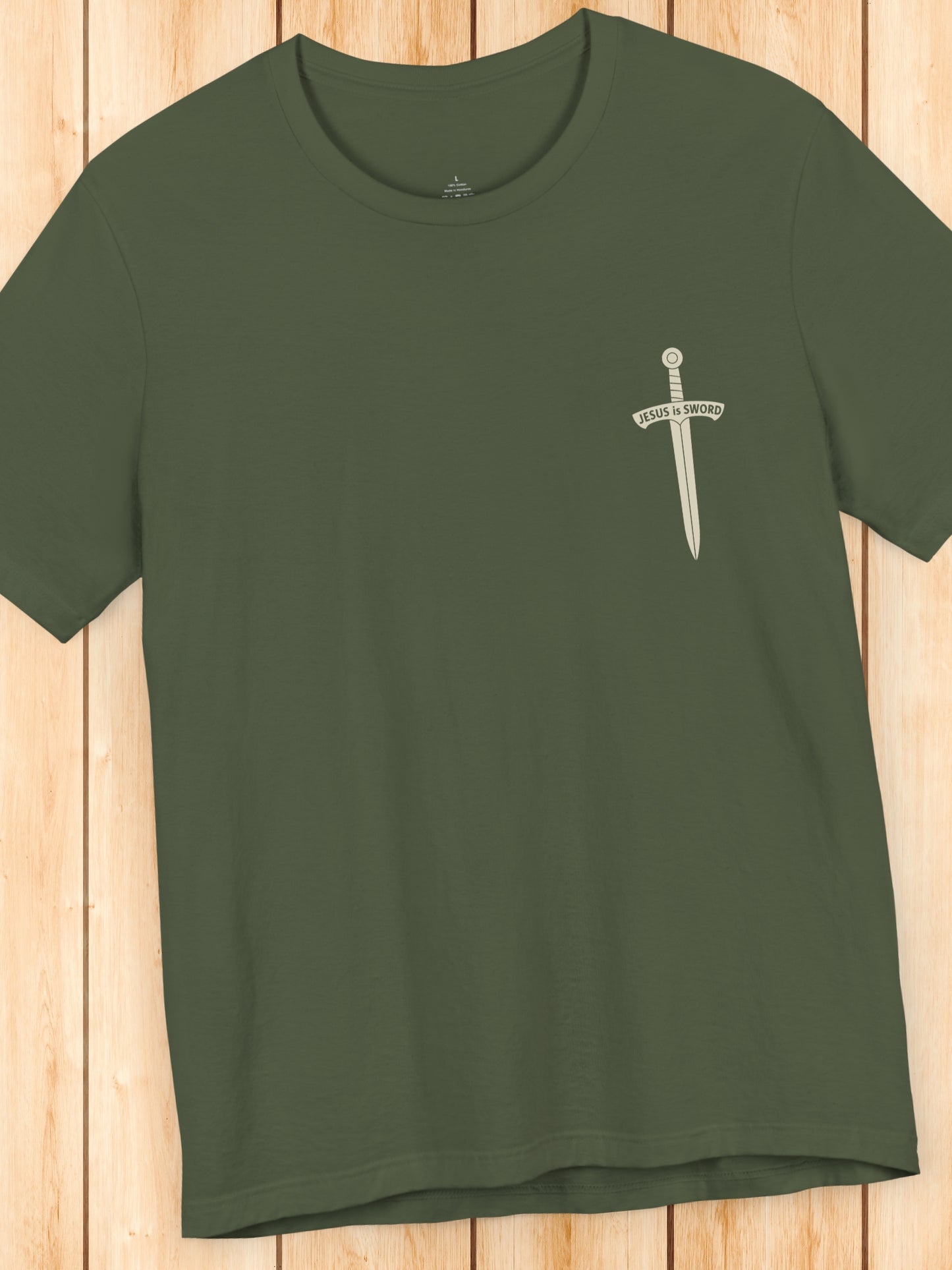 'To the bridles, Jesus is Sword' Back Graphic Unisex T-Shirt, Christian Apparel, Jesus Tee