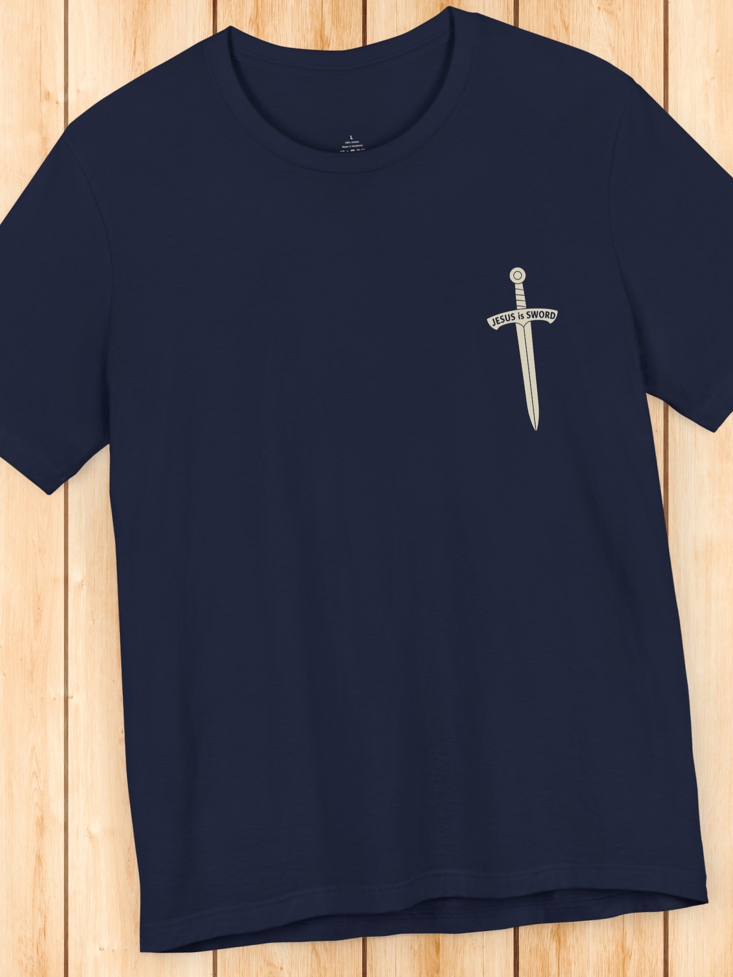 'To the bridles, Jesus is Sword' Back Graphic Unisex T-Shirt, Christian Apparel, Jesus Tee