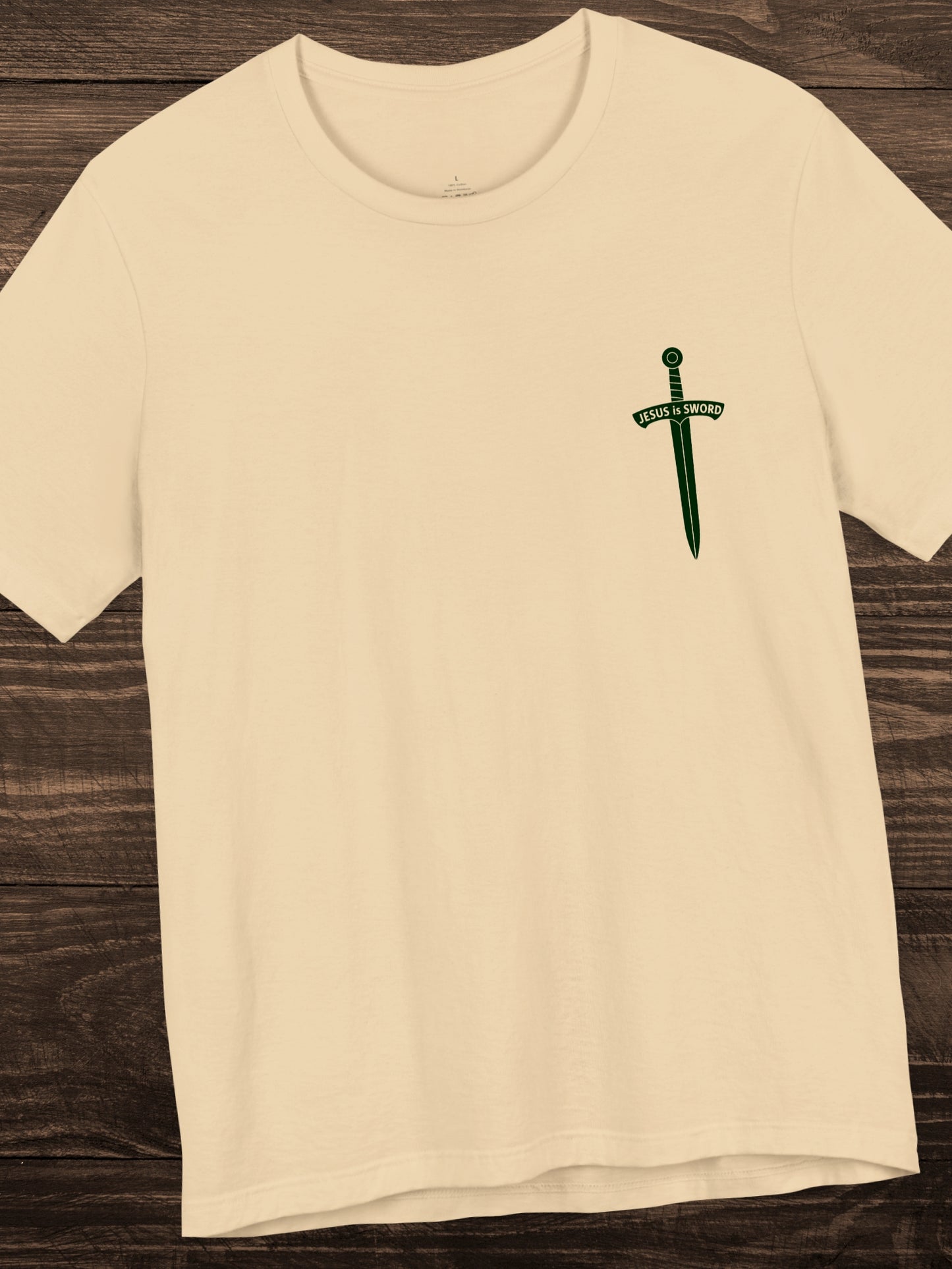 'To the bridles, Jesus is Sword' Back Graphic Unisex T-Shirt, Christian Apparel, Jesus Tee