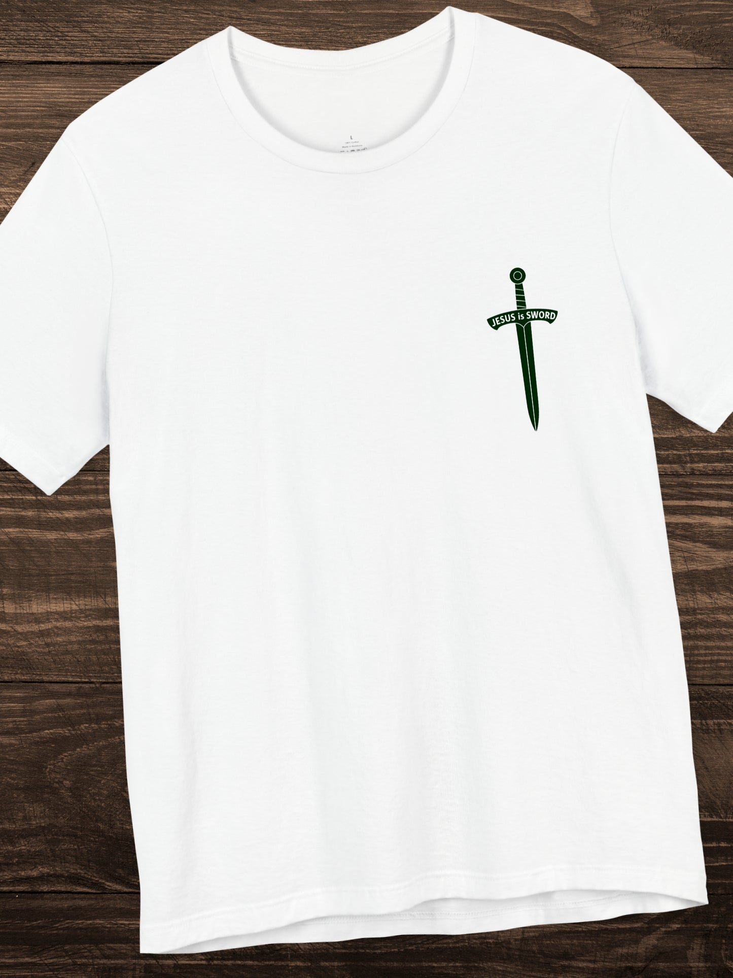 'To the bridles, Jesus is Sword' Back Graphic Unisex T-Shirt, Christian Apparel, Jesus Tee