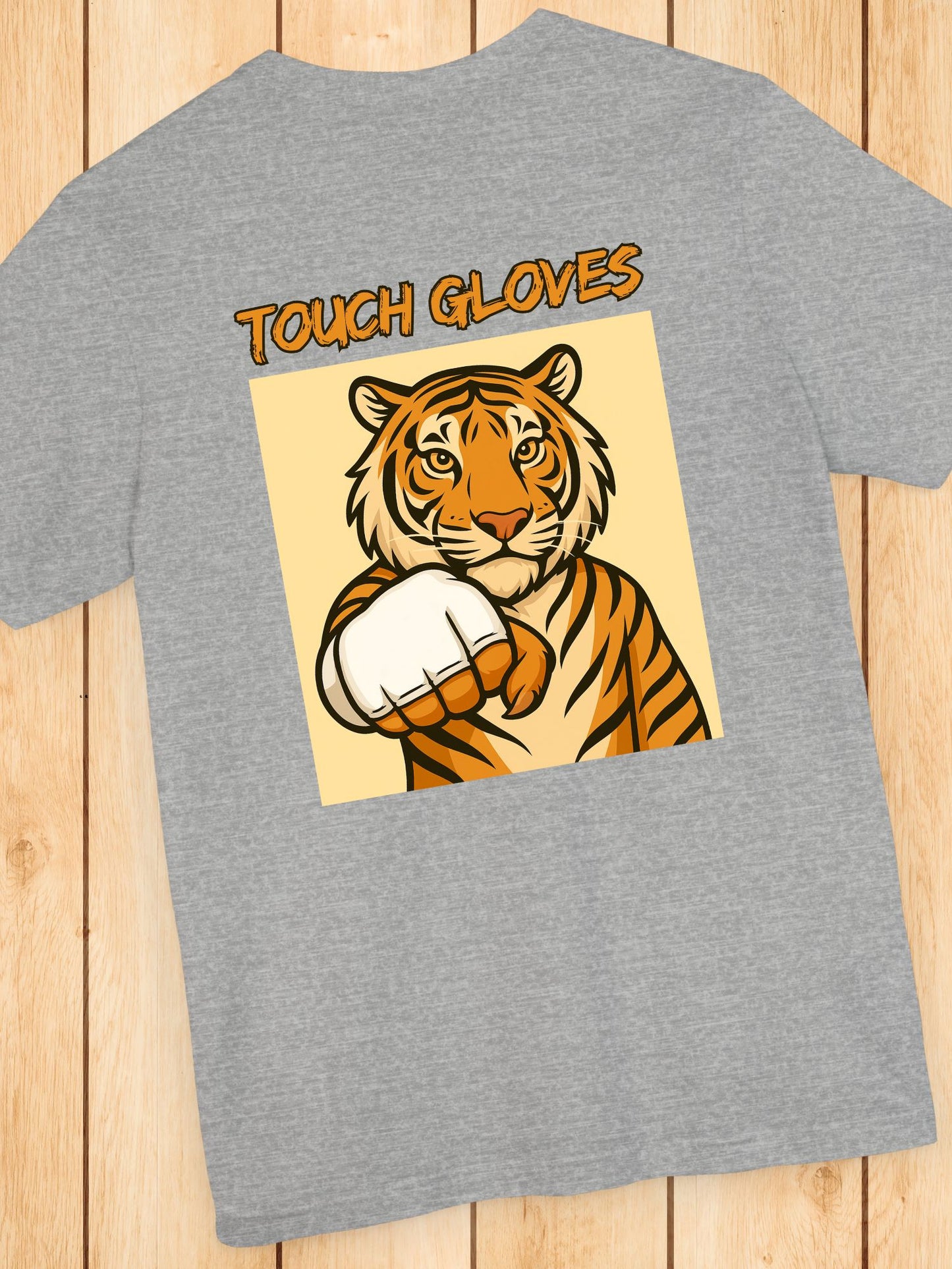 'Touch Gloves' MMA Tiger Graphic Unisex T-Shirt, MMA Apparel, Tiger Lover Tee