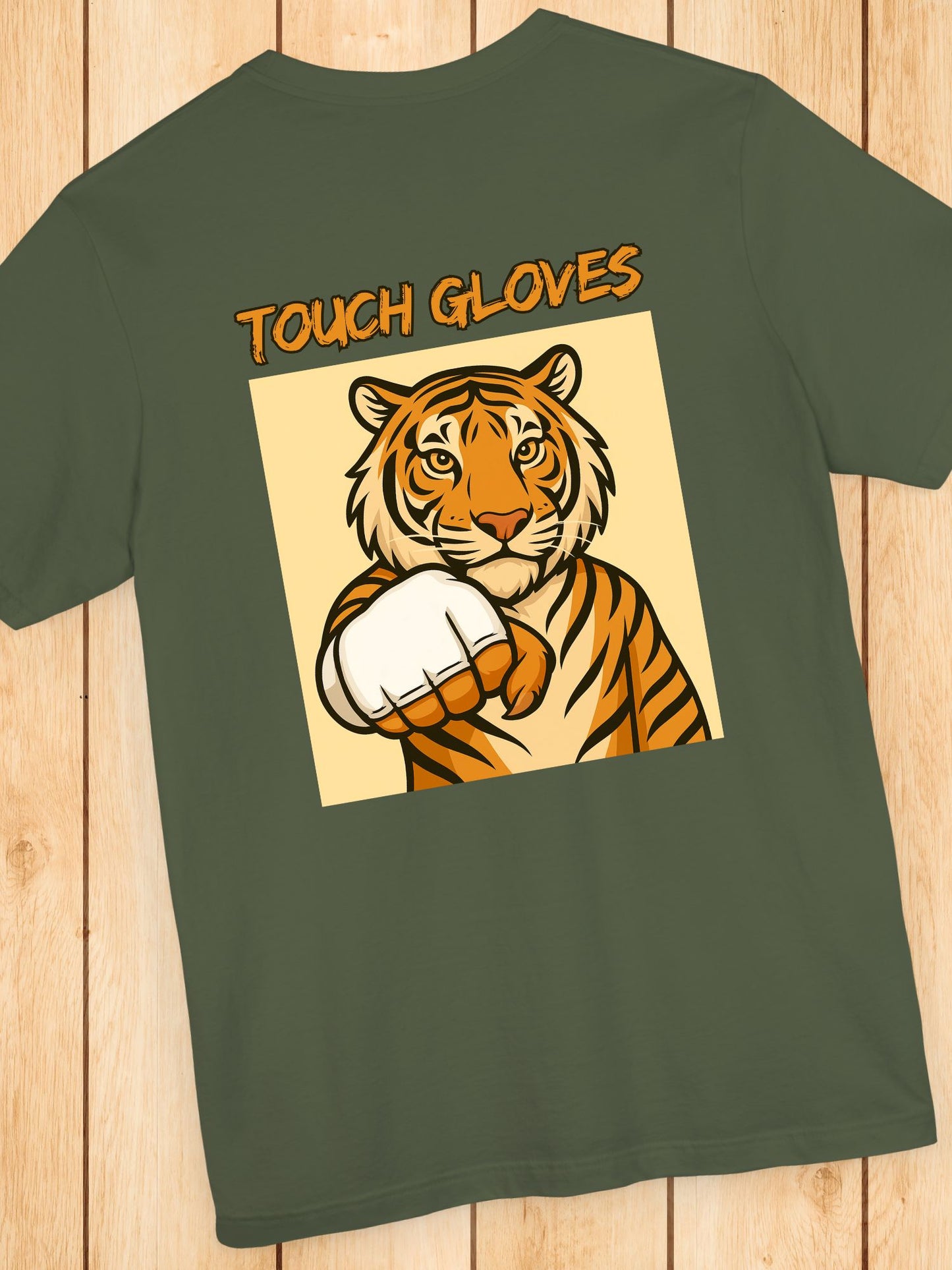 'Touch Gloves' MMA Tiger Graphic Unisex T-Shirt, MMA Apparel, Tiger Lover Tee